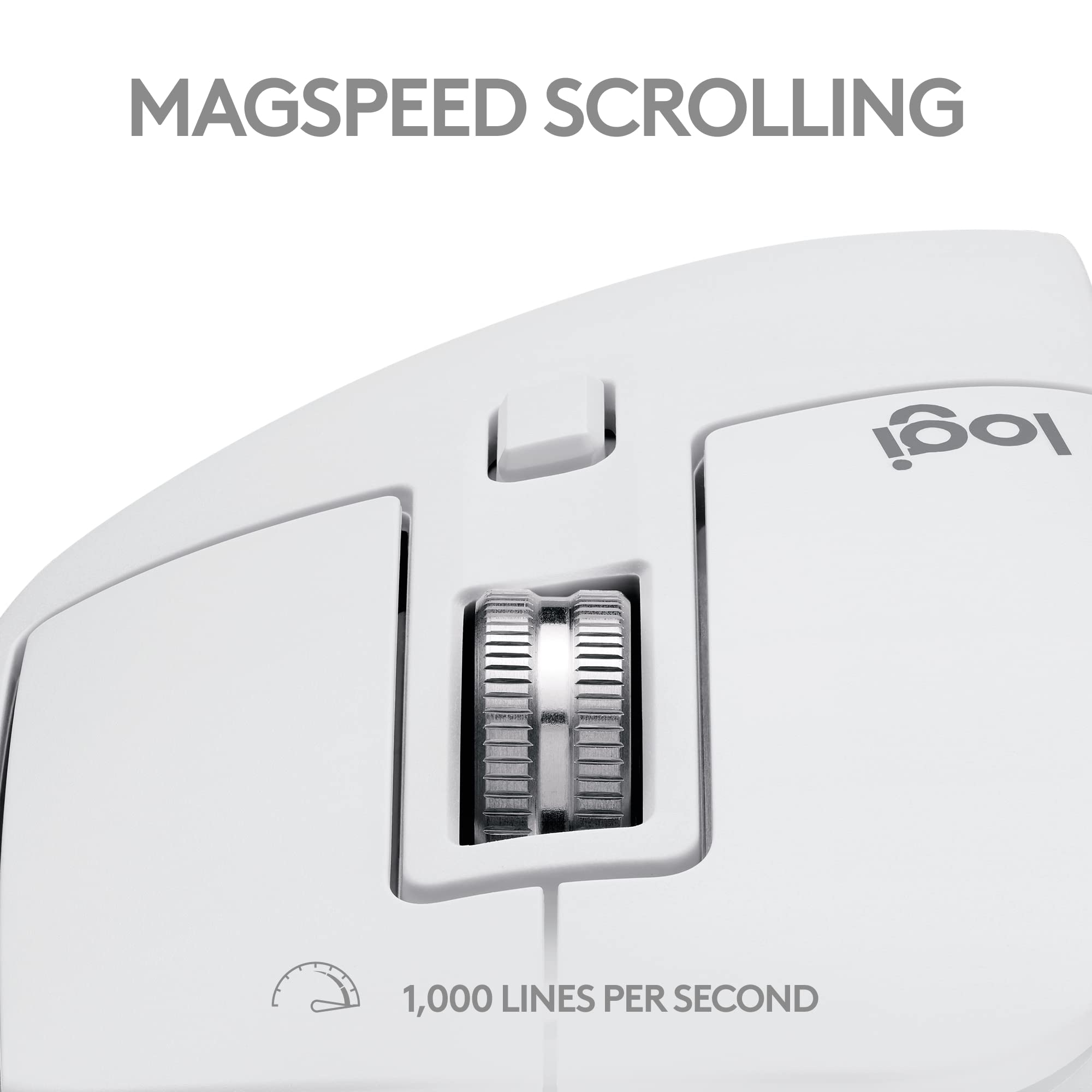 Refurbished - MX Master 3S For Mac Performance Wireless Mouse-PALE GREY-BT-N 910-006570
