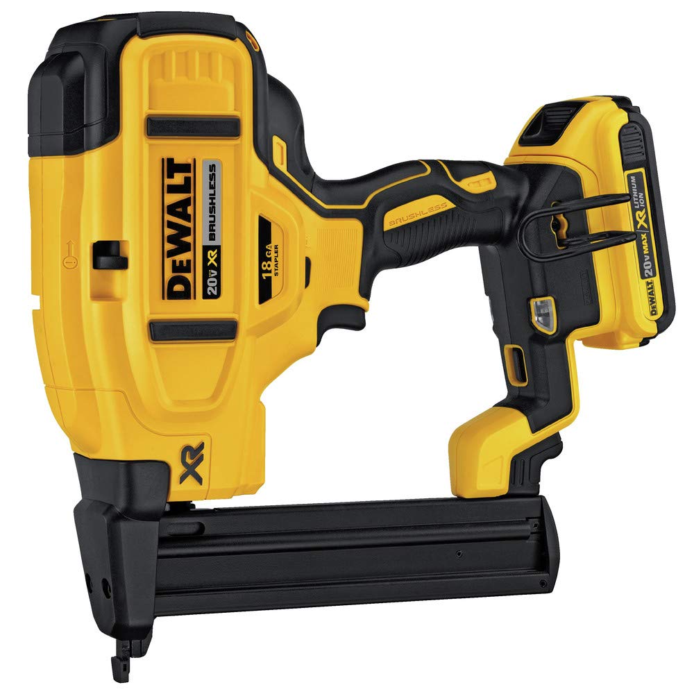 Open Box - Dewalt DCN681D1 20V MAX Cordless Lithium-Ion 18 Gauge Narrow Crown Stapler Kit DEWALTBullseye Deals