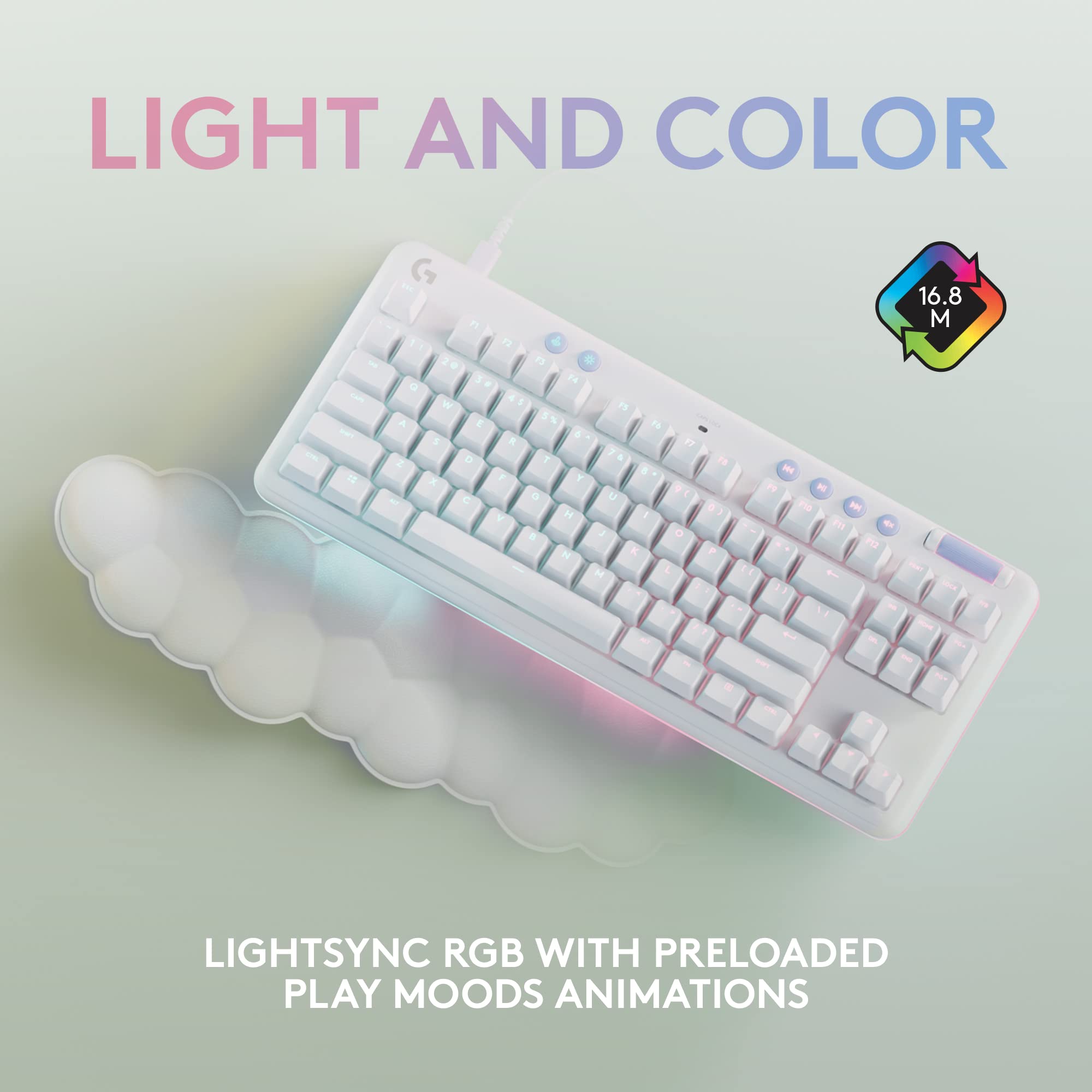 Refurbished - G713 Gaming Keyboard-OFF WHITE-US-USB-TACTILE 920-010413