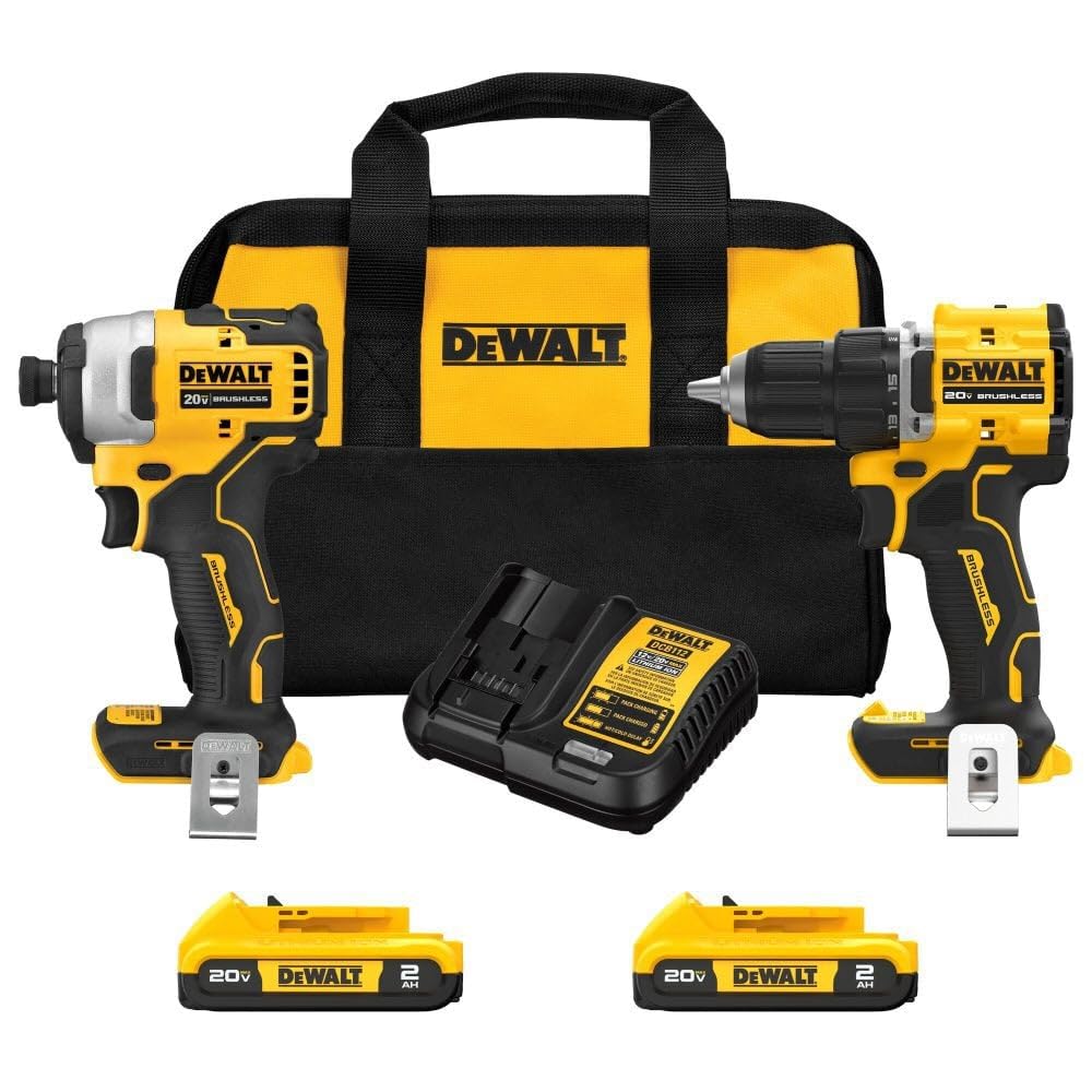 Open Box -  DEWALT 20V MAX ATOMIC Brushless Compact 1/2-inch Drill Driver and Impact Driver Combo Kit (2-Tool)