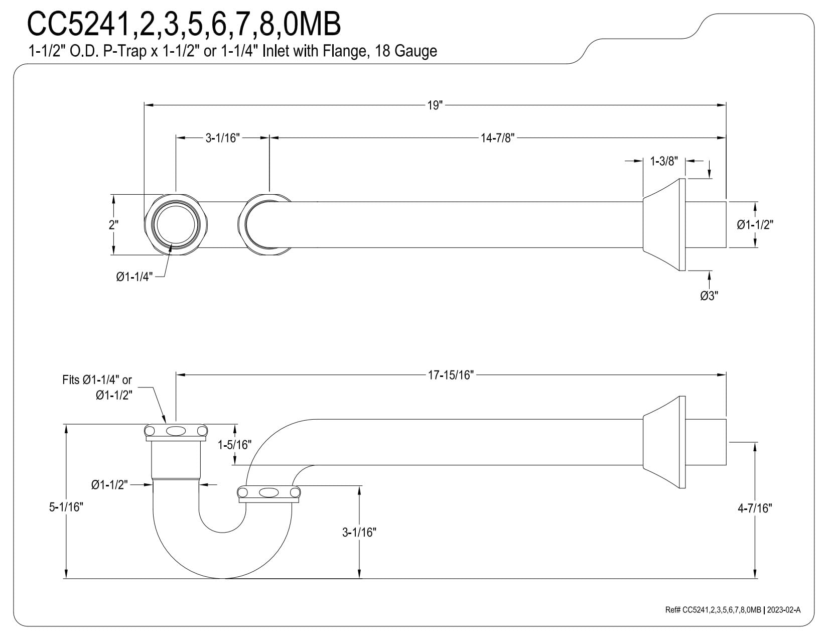 Open Box - Kingston Brass CC5246 - Pipe and Fittings Rough Plumbing