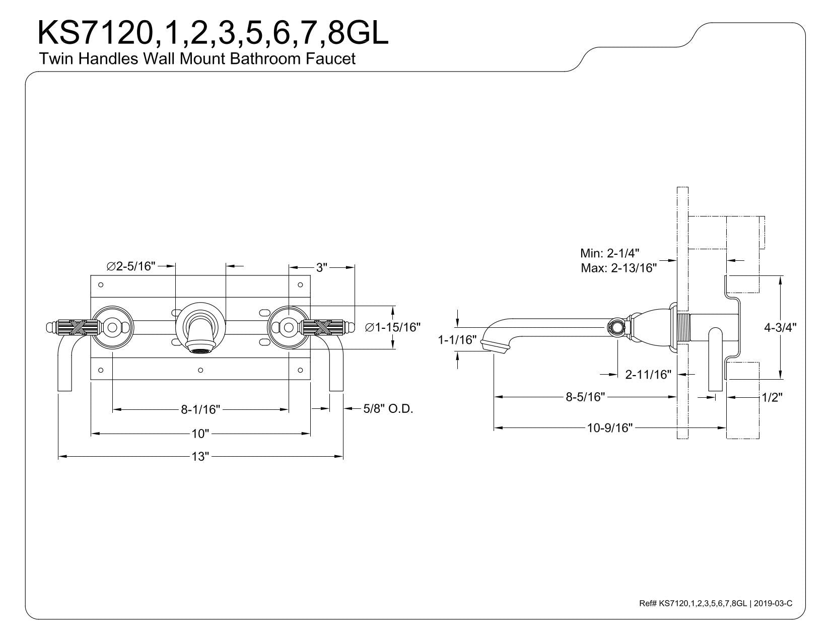 Open Box - Kingston Brass KS7127GL - Bathroom Sink Faucets Faucet
