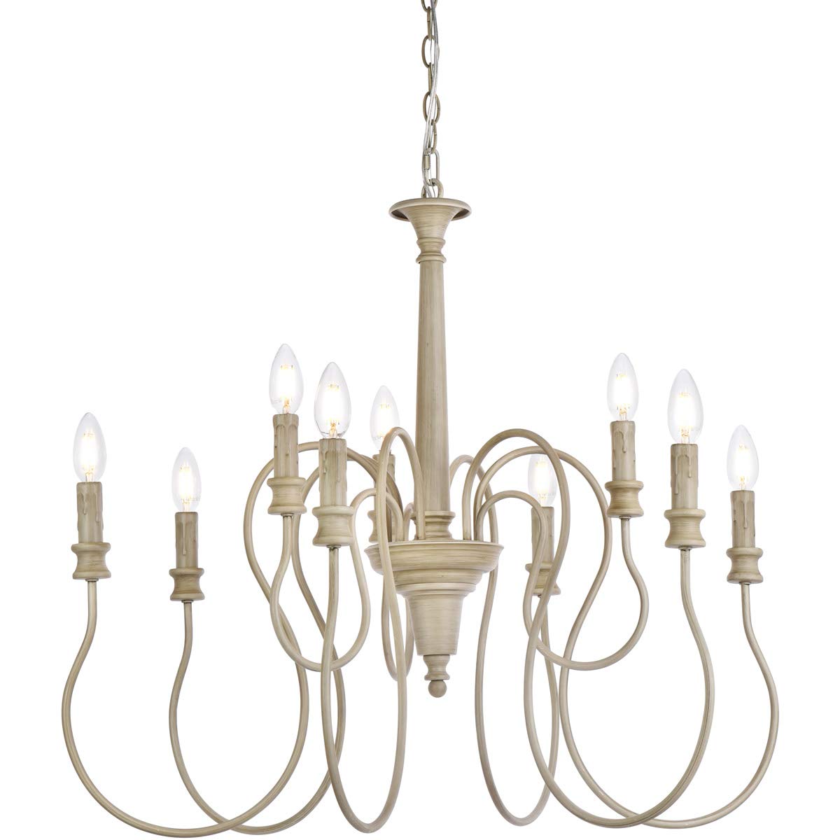 Open Box - Elegant Lighting LD7045D30WD - Chandeliers Indoor Lighting