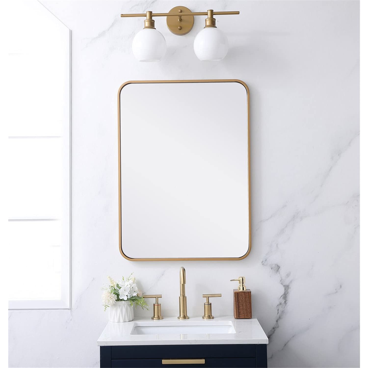 Open Box - Elegant Lighting MR802230BR - Mirrors Home Decor
