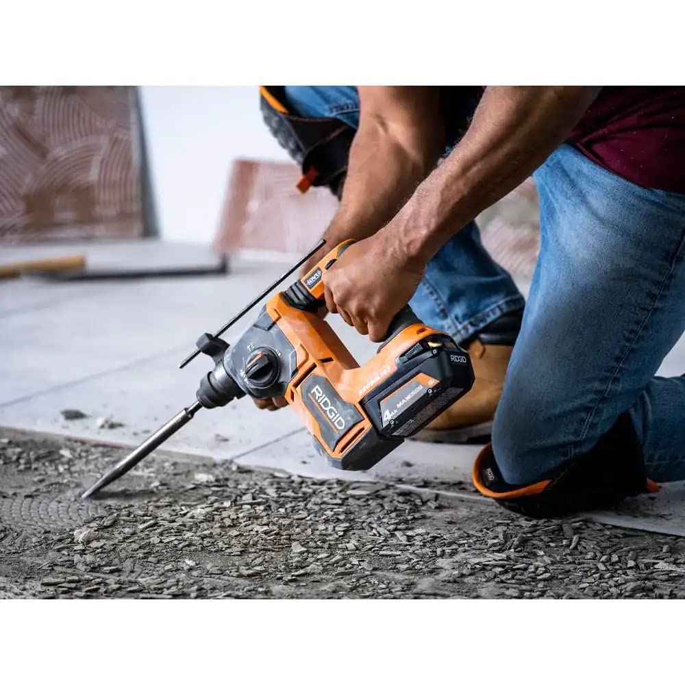 Open Box - RIDGID 18V Brushless 1-inch SDS-Plus Rotary Hammer (Tool-Only) RIDGIDBullseye Deals