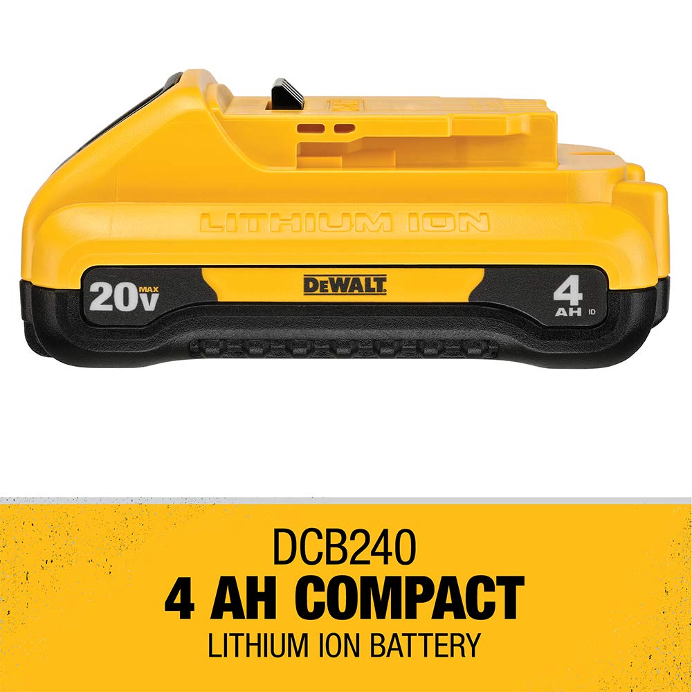 Open Box -  DEWALT DCB240 20-Volt MAX Lithium-Ion 4.0 Ah Compact Battery Pack