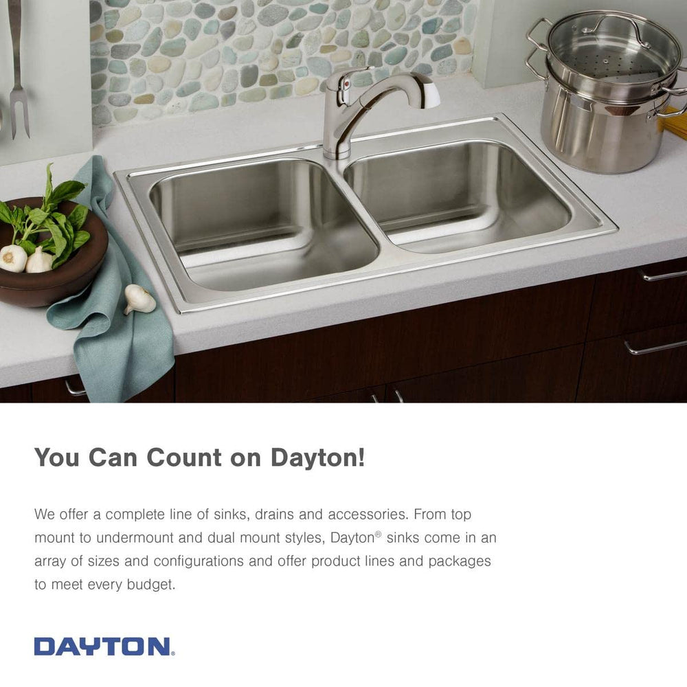 Open Box - Elkay GE125223 Dayton 25" Single Basin Drop In Stainless Steel Kitchen Sink