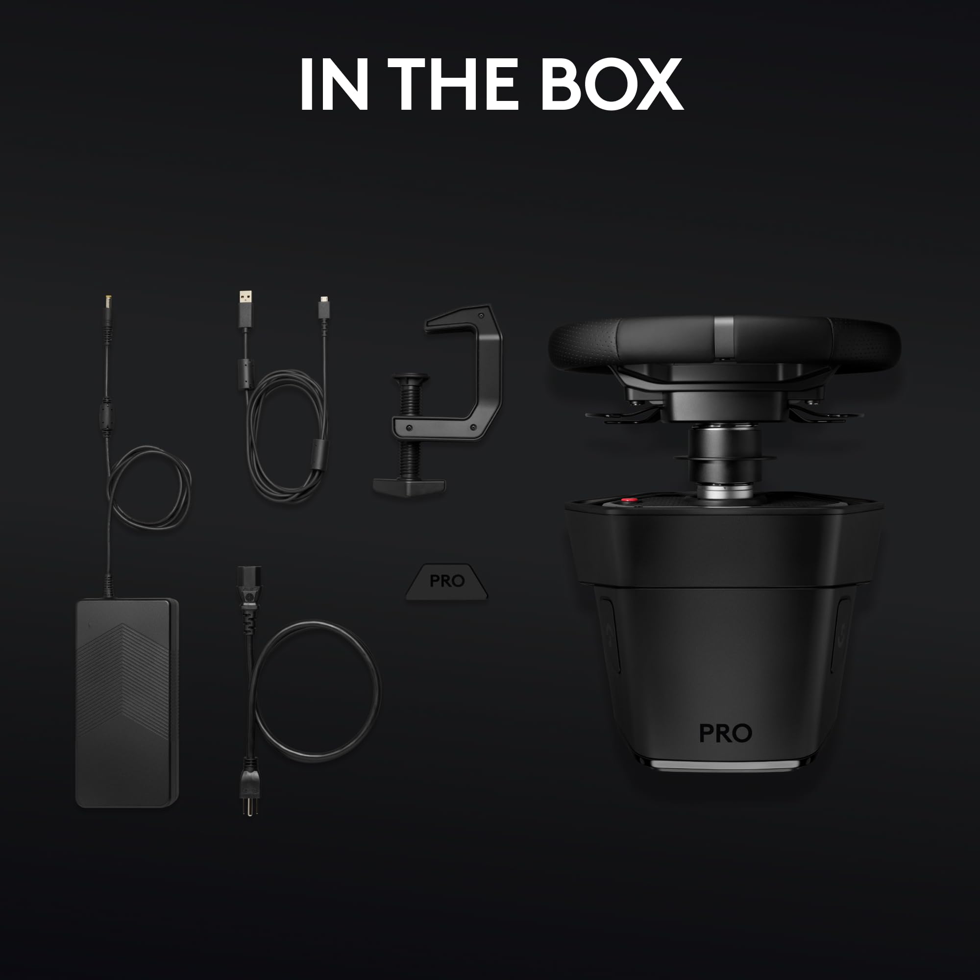 Open Box -  G PRO Wheel-BLACK-USB-PLUGB-PS  941-000175