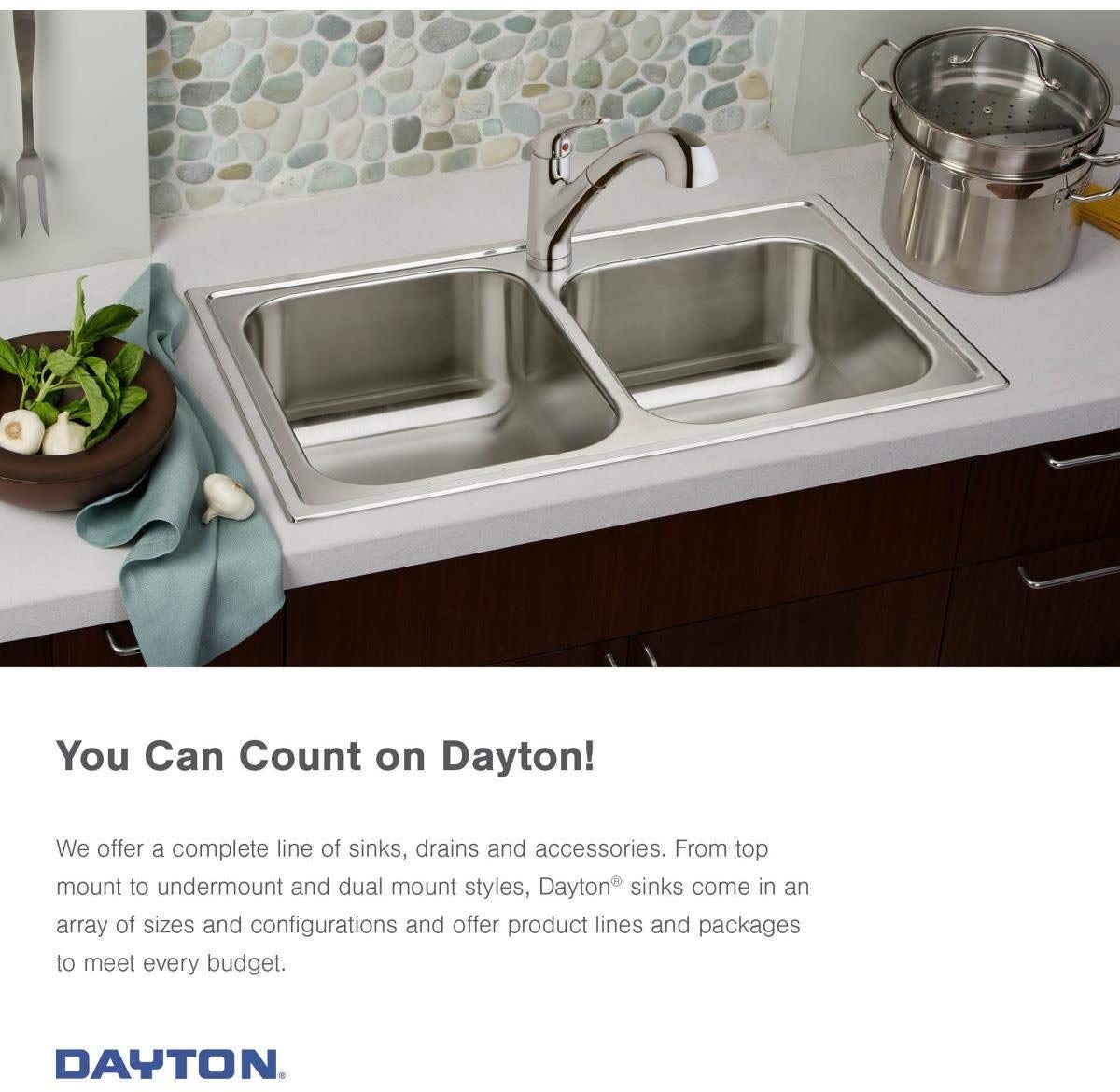 Open Box - Elkay DSE125223 Dayton 25" Single Basin Drop In Stainless Steel Kitchen Sink