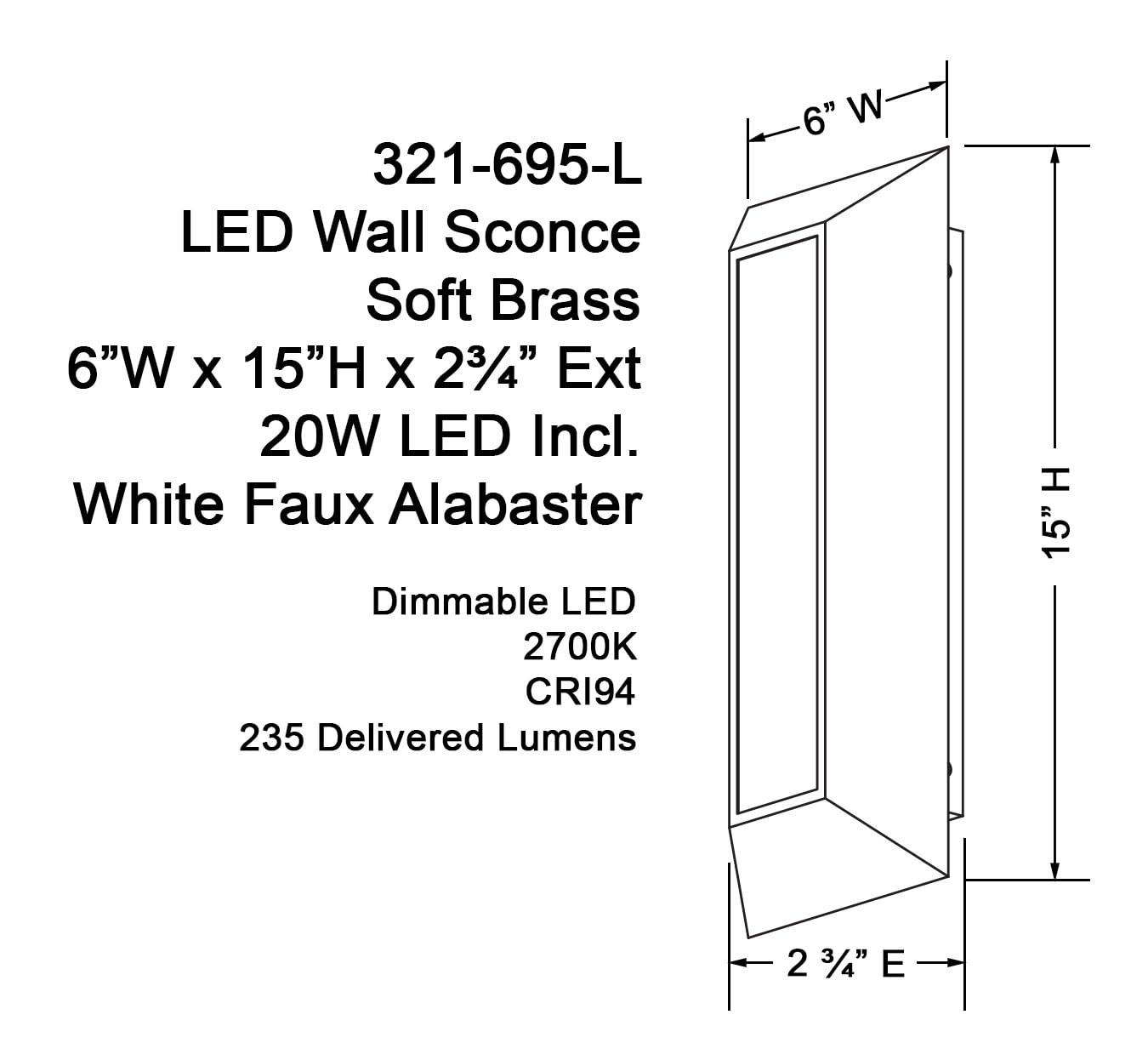 Open Box - Minka Lavery 321-695-L - Wall Sconces Indoor Lighting