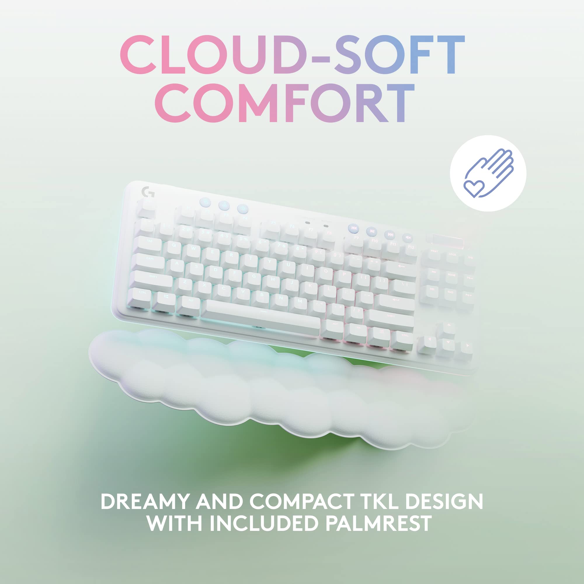 Refurbished - G715 Wireless Gaming Keyboard-OFF WHITE-US-2.4GHZ/BT-CLICKY 920-010656