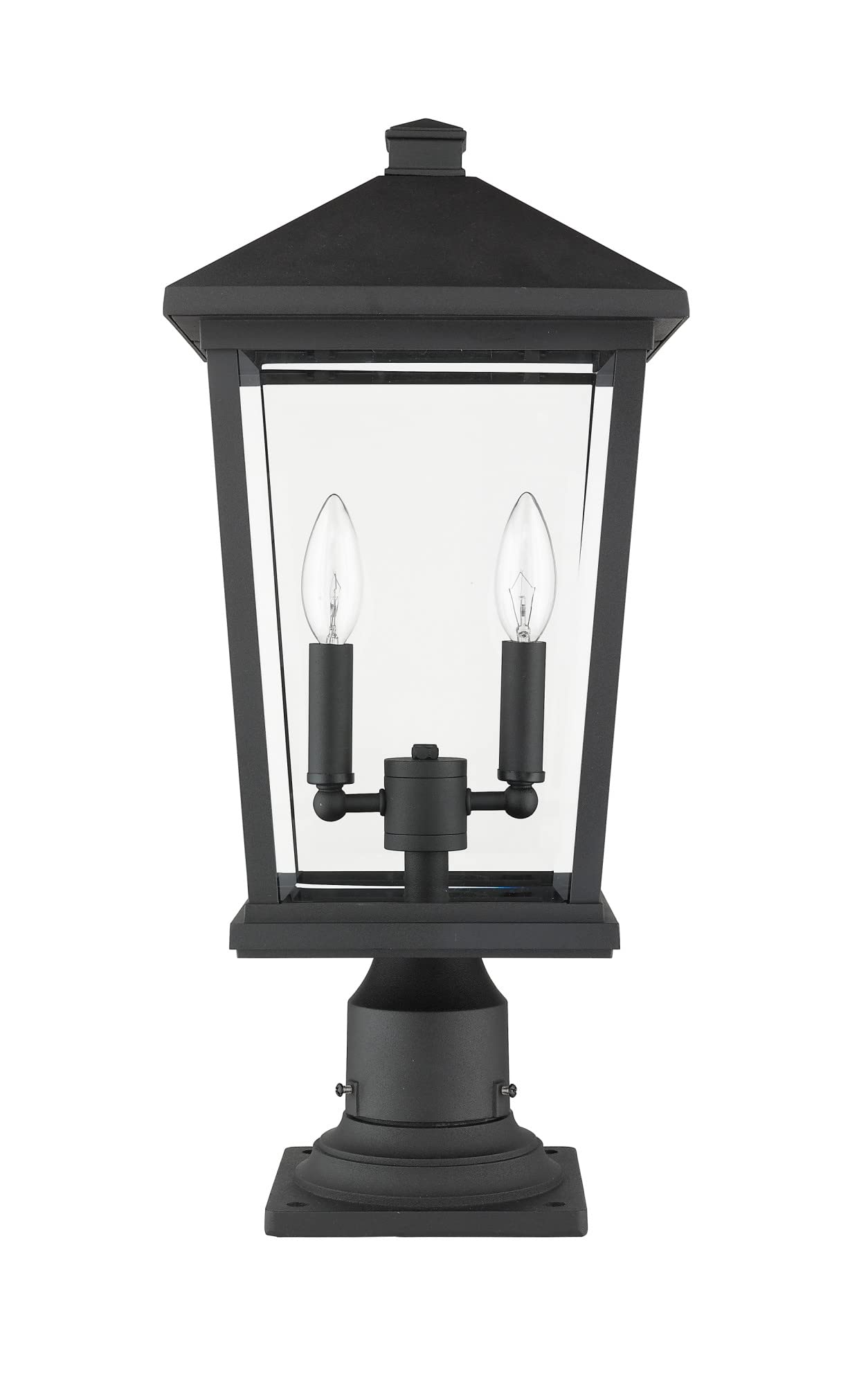 Open Box - Z-Lite 568PHBR-533PM-BK - Post Lights Outdoor Lighting