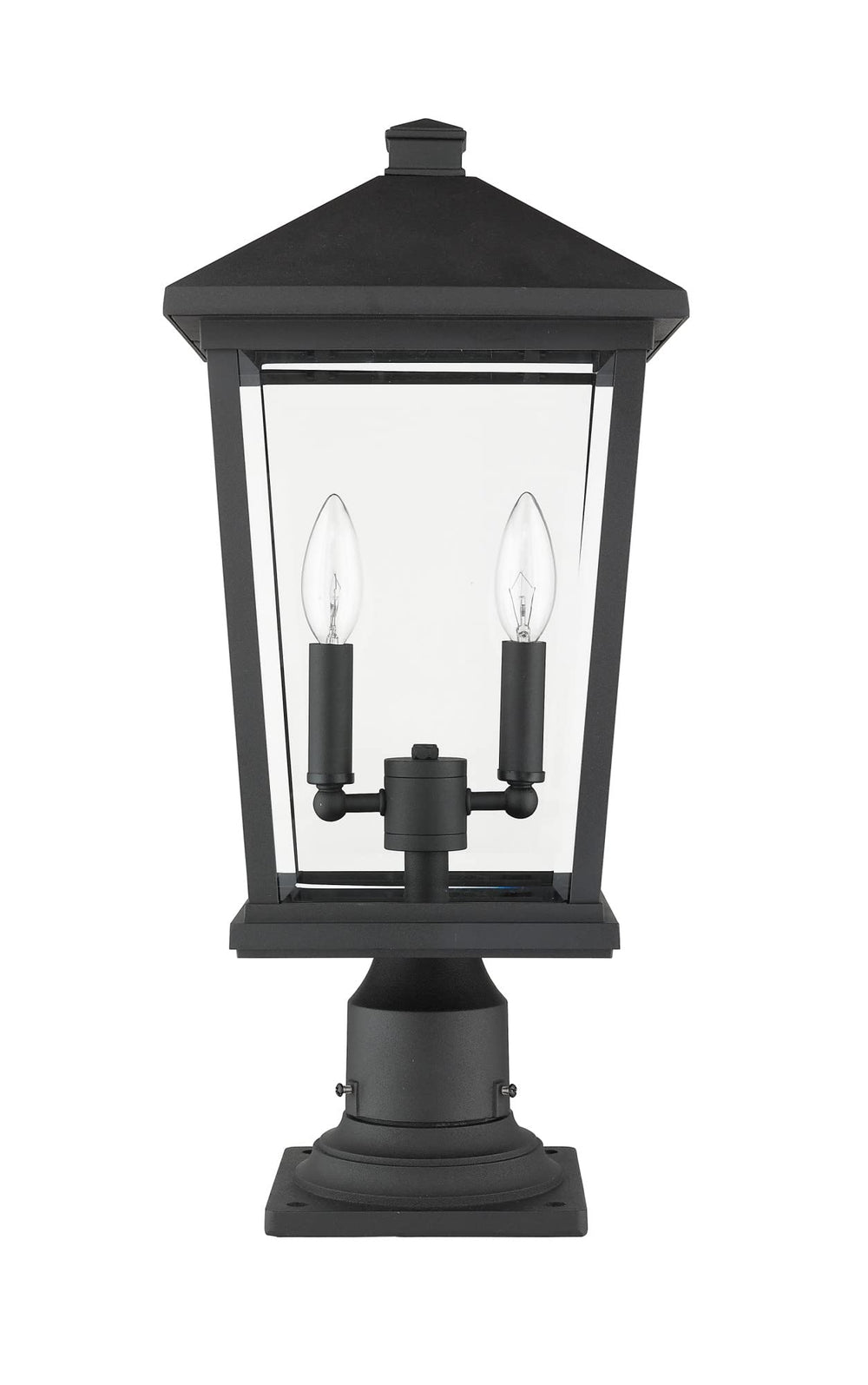 Open Box - Z-Lite 568PHBR-533PM-BK - Post Lights Outdoor Lighting