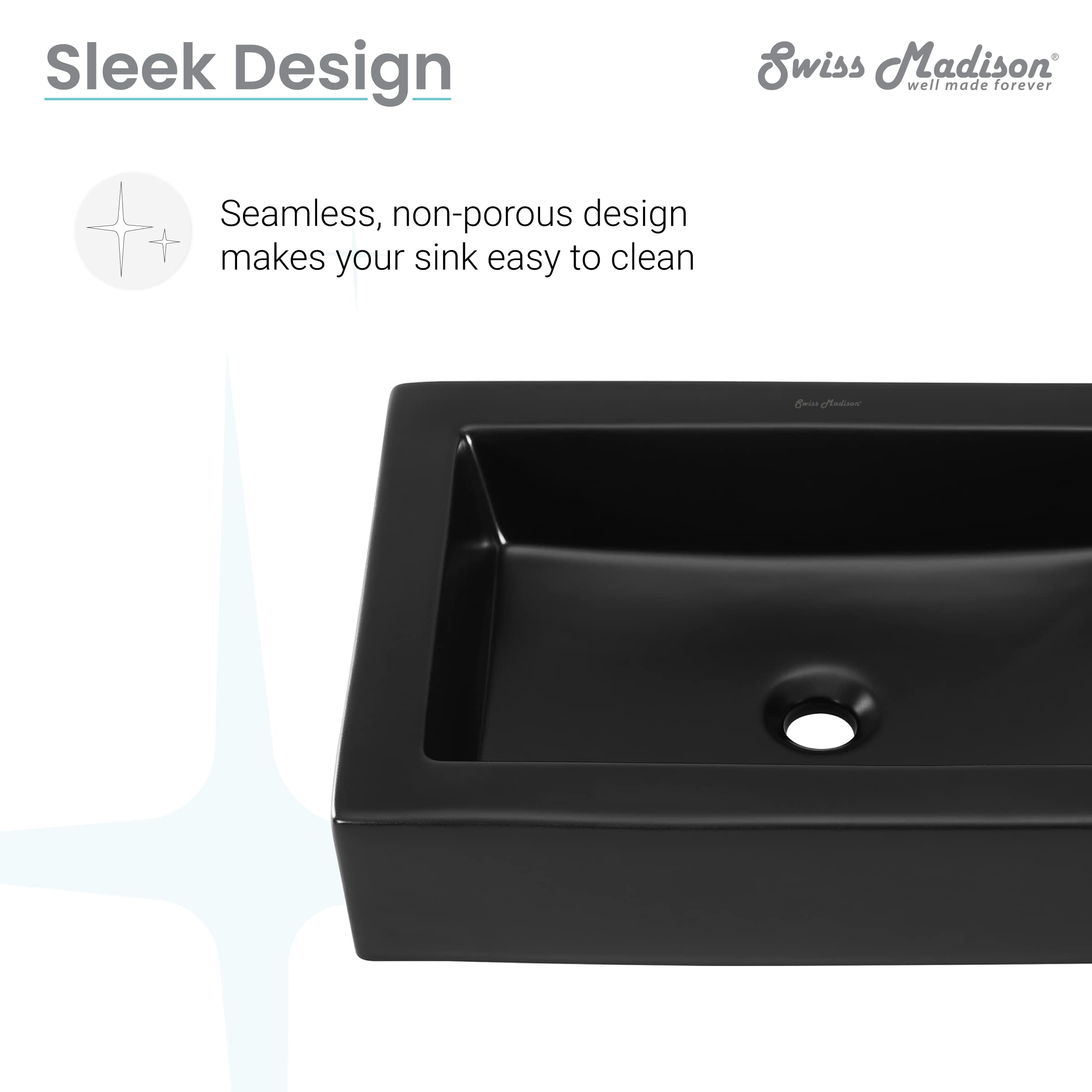 Open Box - Swiss Madison SM-VS282MB - Lavatory Sink Fixture