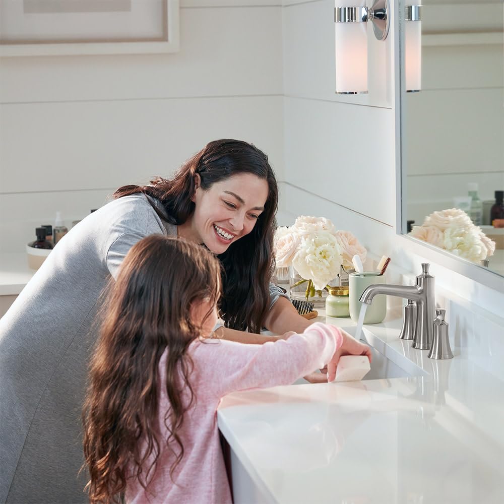 Open Box - Hansgrohe Joleena Widespread Faucet 100 with Pop-Up Drain 1.2 GPM in Brushed Nickel