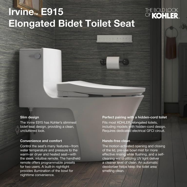 Open Box - Kohler K-28362-96 - Bidet Seats Toilets and Bidets
