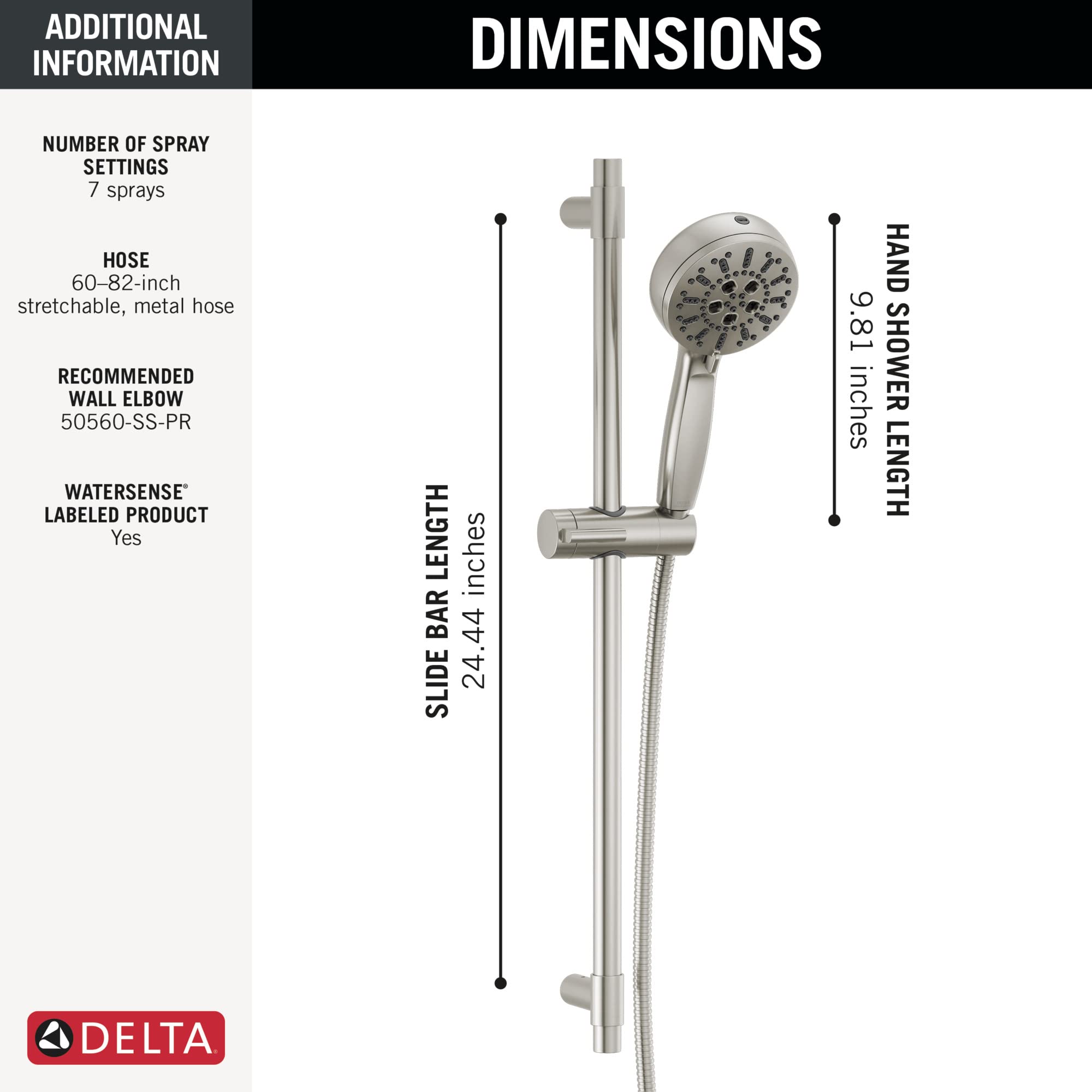 Open Box - Delta 51584-SS-PR - Hand Showers Showers
