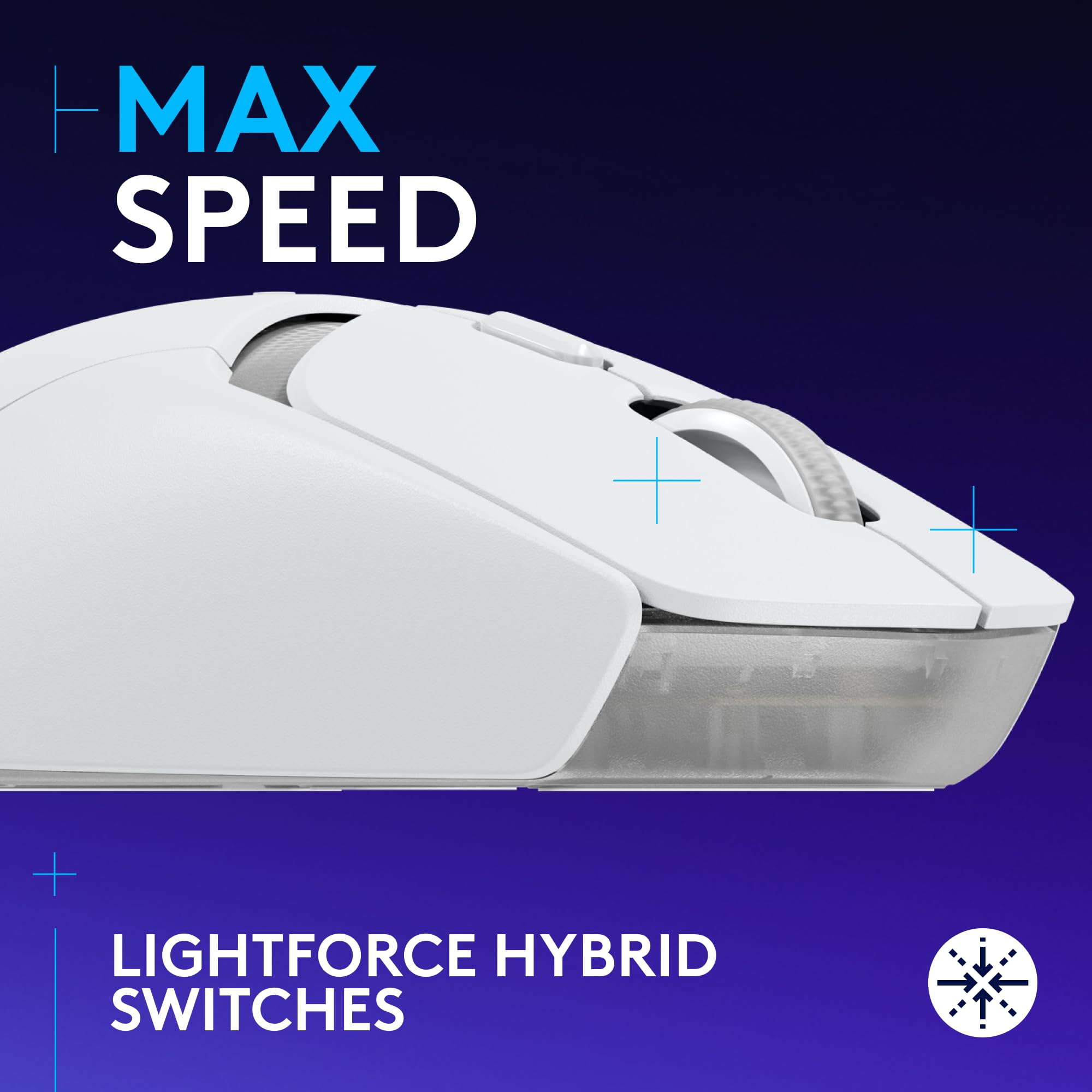Refurbished - Logitech - G309 LIGHTSPEED Lightweight Wireless Optical Gaming Mouse with HERO 25K Sensor - White LogitechBullseye Deals
