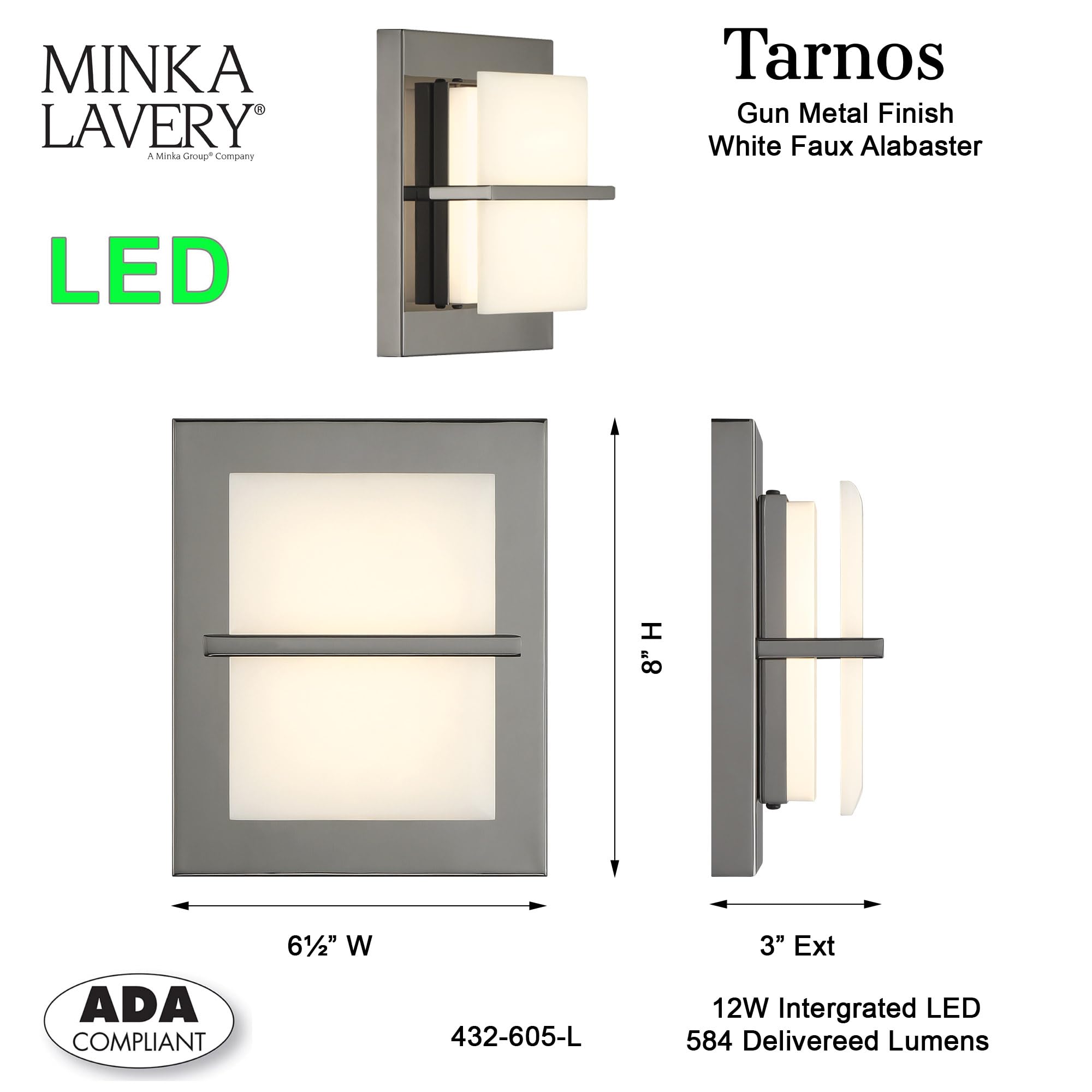 Open Box - Minka Lavery 432-605-L - Wall Sconces Indoor Lighting