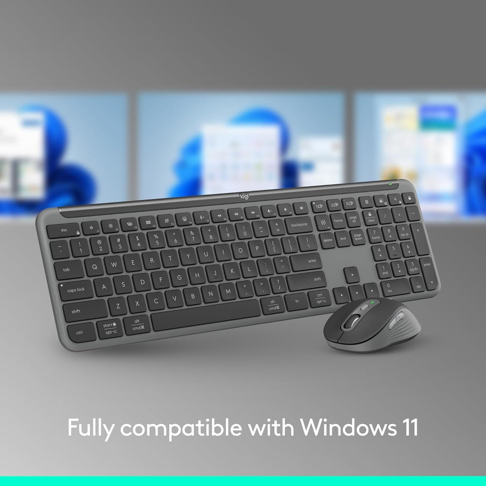 Used - Signature Slim Wireless Keyboard and Mouse Combo MK955-OFF WHITE-US-2.4GHZ/BT-N/A-CAN-215