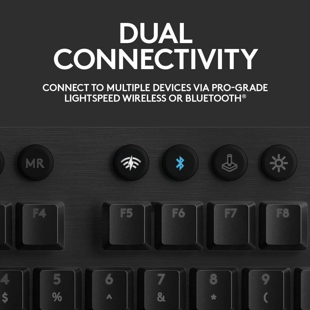Refurbished - G915 LIGHTSPEED Wireless RGB Mechanical Gaming Keyboard  GL Clicky-CARBON-US-2.4GHZ/BT- 920-009103