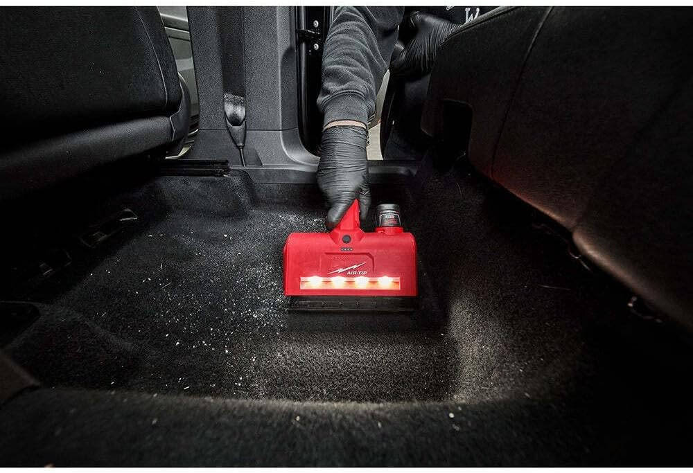 Open Box -  Milwaukee M12 AIR-TIP 1-1/4 in. - 2-1/2 in. Wet/Dry Shop Vacuum Utility Nozzle Attachment (1-Piece), Reds / Pinks MilwaukeeBullseye Deals