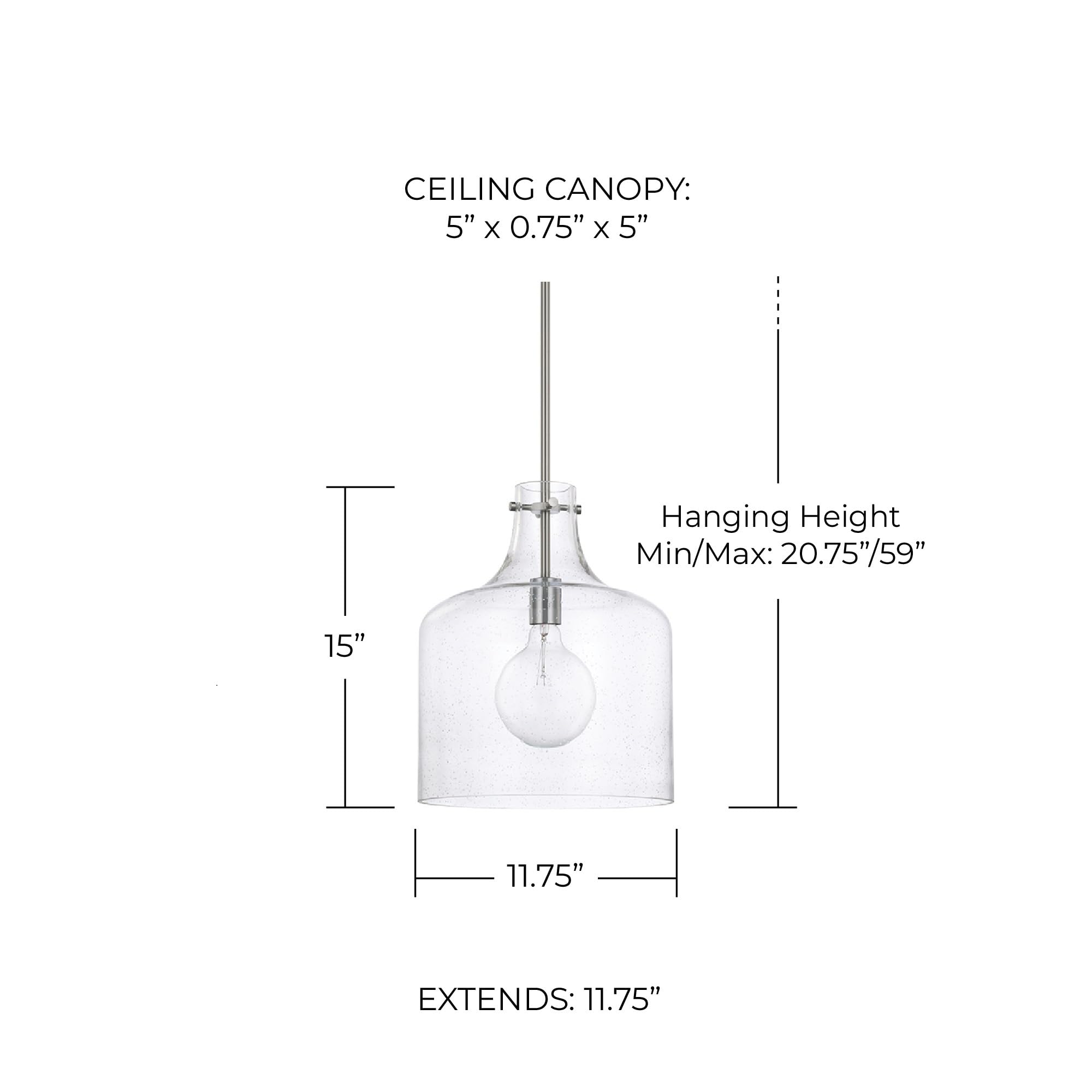 Open Box - Capital Lighting 325712BN - Pendants Indoor Lighting