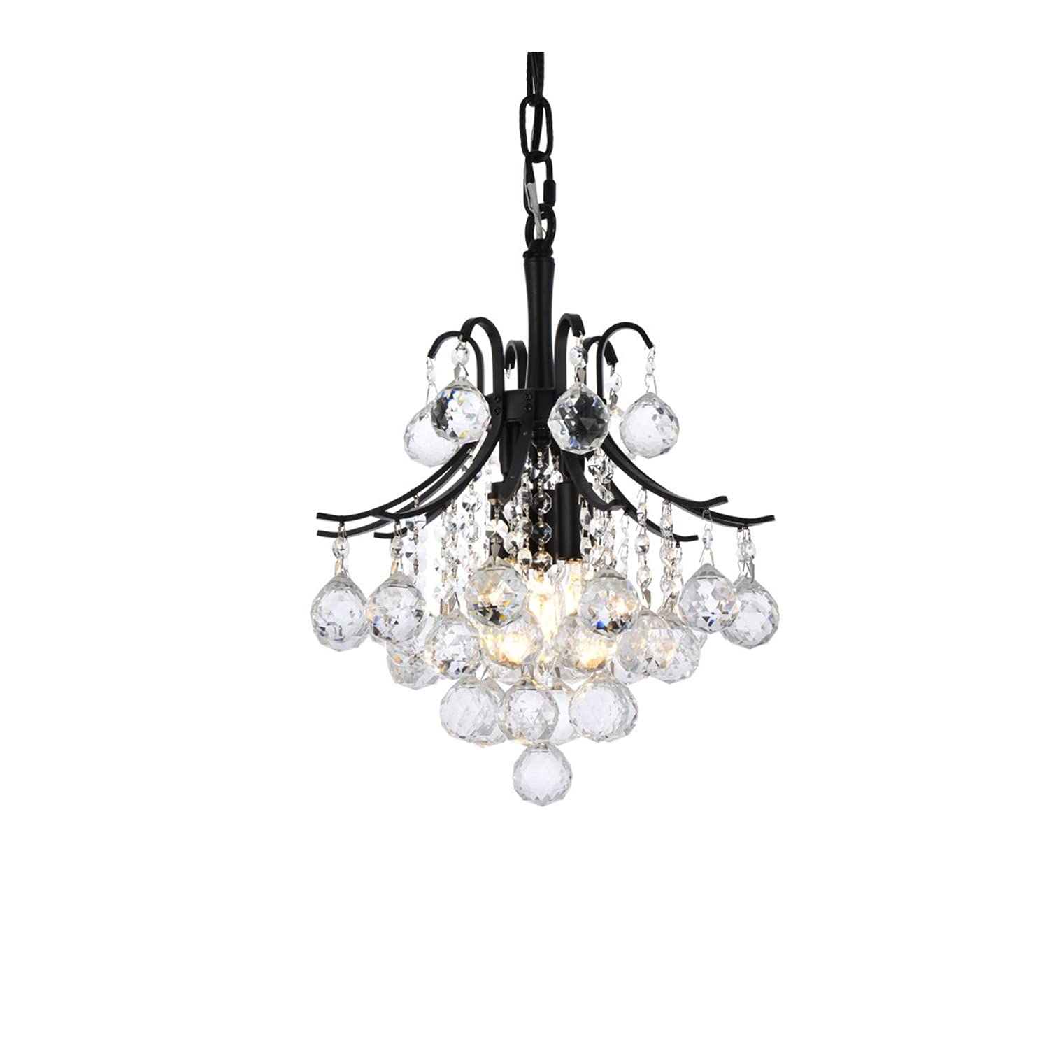 Open Box - Elegant Lighting V8000D12BK/RC - Pendants Indoor Lighting
