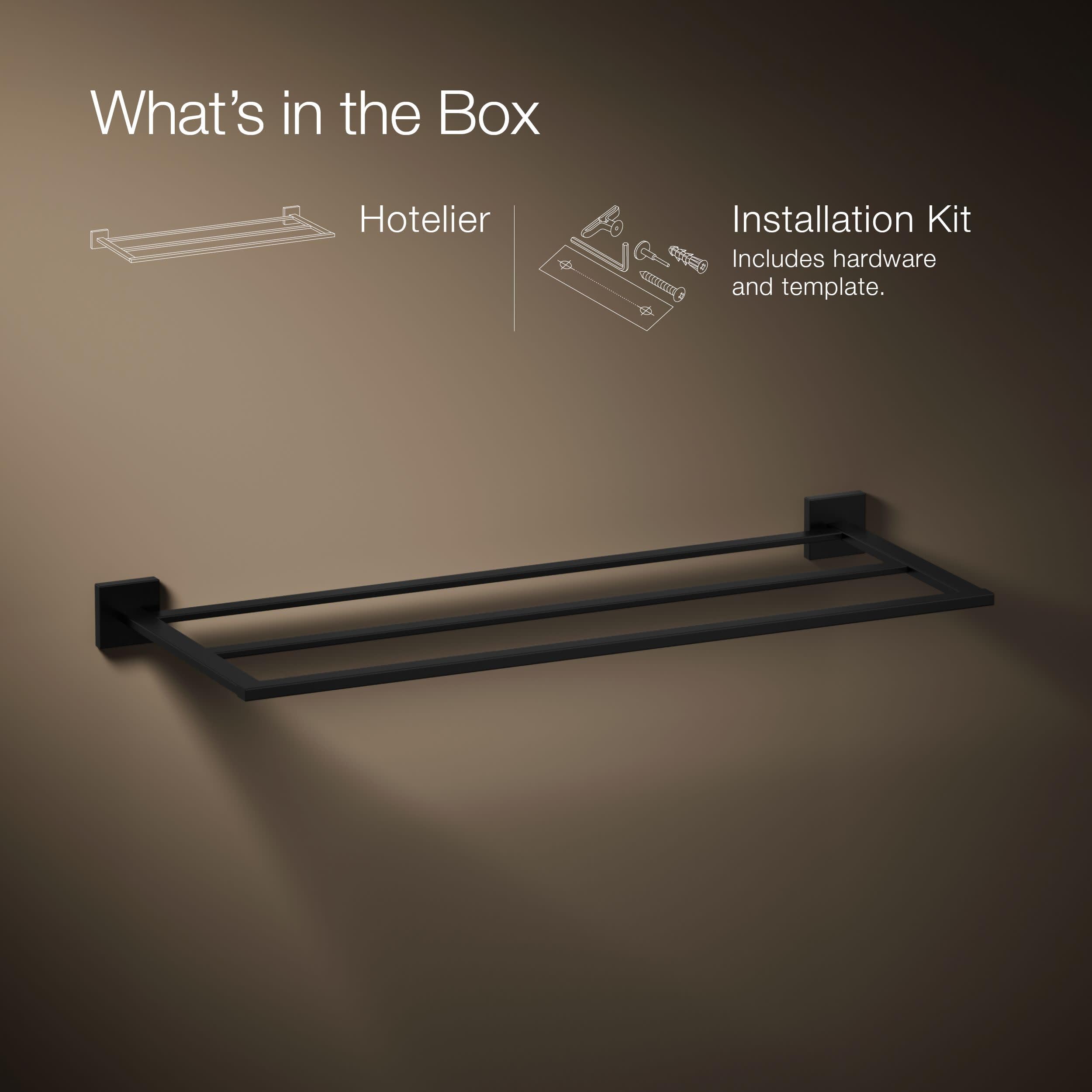 Open Box - Kohler K-23299-BL - Towel Rack Bathroom Hardware