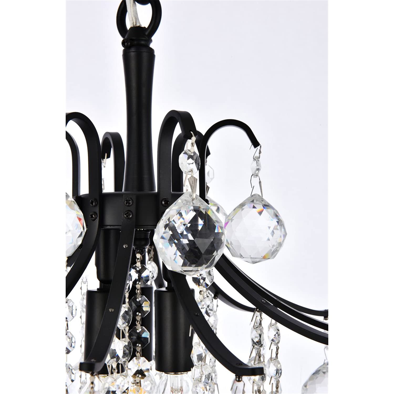 Open Box - Elegant Lighting V8000D12BK/RC - Pendants Indoor Lighting