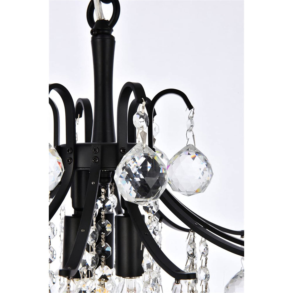 Open Box - Elegant Lighting V8000D12BK/RC - Pendants Indoor Lighting