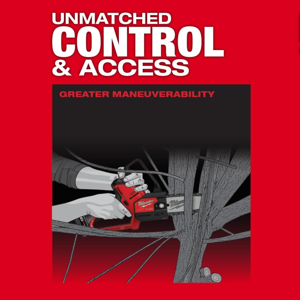 Open Box -  Milwaukee M12 FUEL 12-Volt Lithium-Ion Brushless Cordless 6 in. HATCHET Pruning Saw Kit with 4.0 Ah Battery and Charger MilwaukeeBullseye Deals