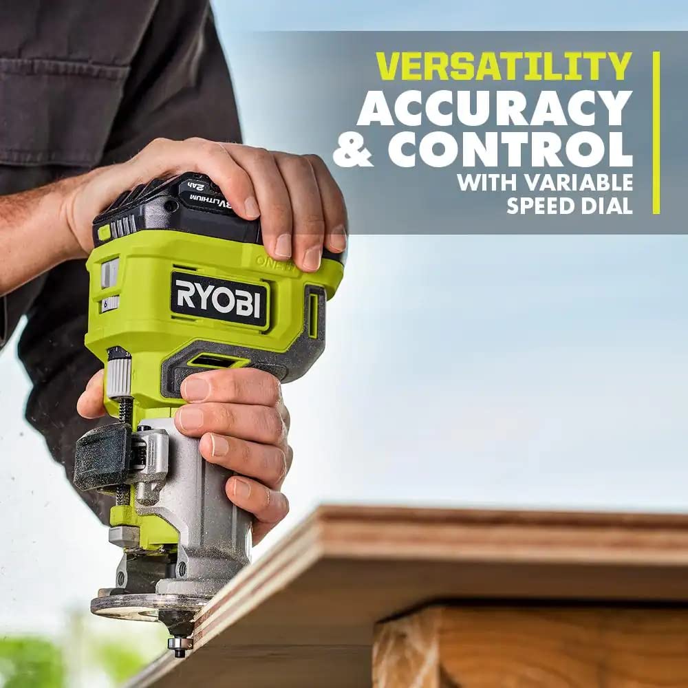 Open Box -  RYOBI ONE+ 18V Cordless Compact Fixed Base Router (Tool Only) RYOBIBullseye Deals