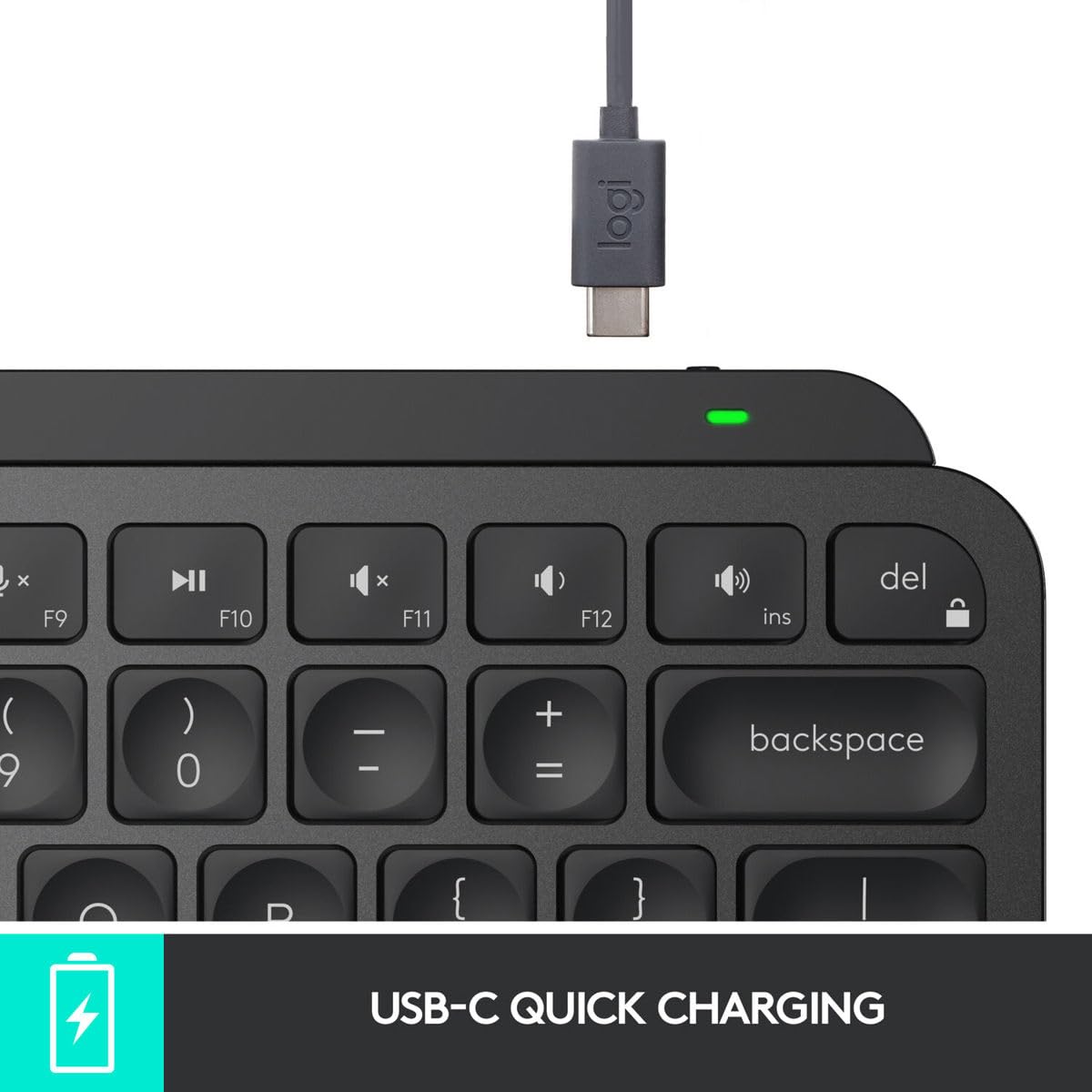 Open Box -  MX Keys Mini Minimalist Wireless Illuminated Keyboard-BLACK-US-2.4GHZ/BT-OFFLINE ONLY 920-010475