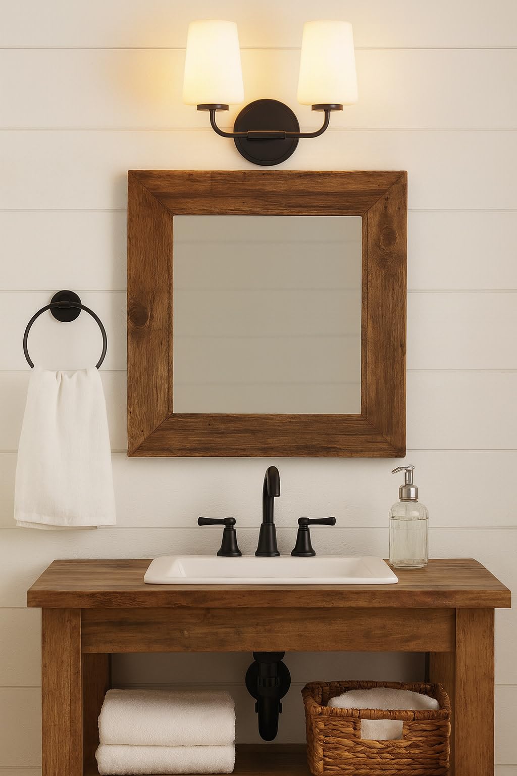 Open Box - Lark 853452BK - Bathroom Fixtures Indoor Lighting