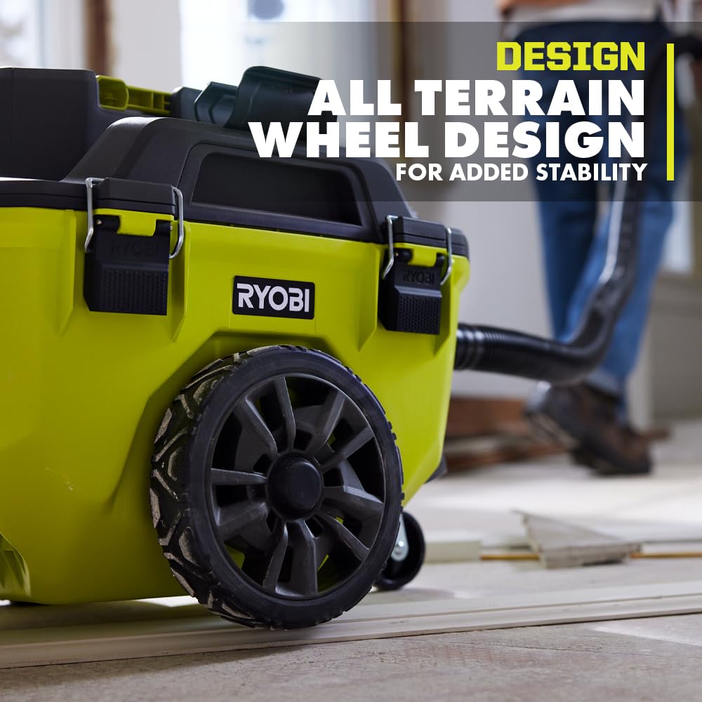 Open Box -  RYOBI ONE+ 18V Cordless 6 Gal. Wet Dry Vacuum (Tool Only), Greens