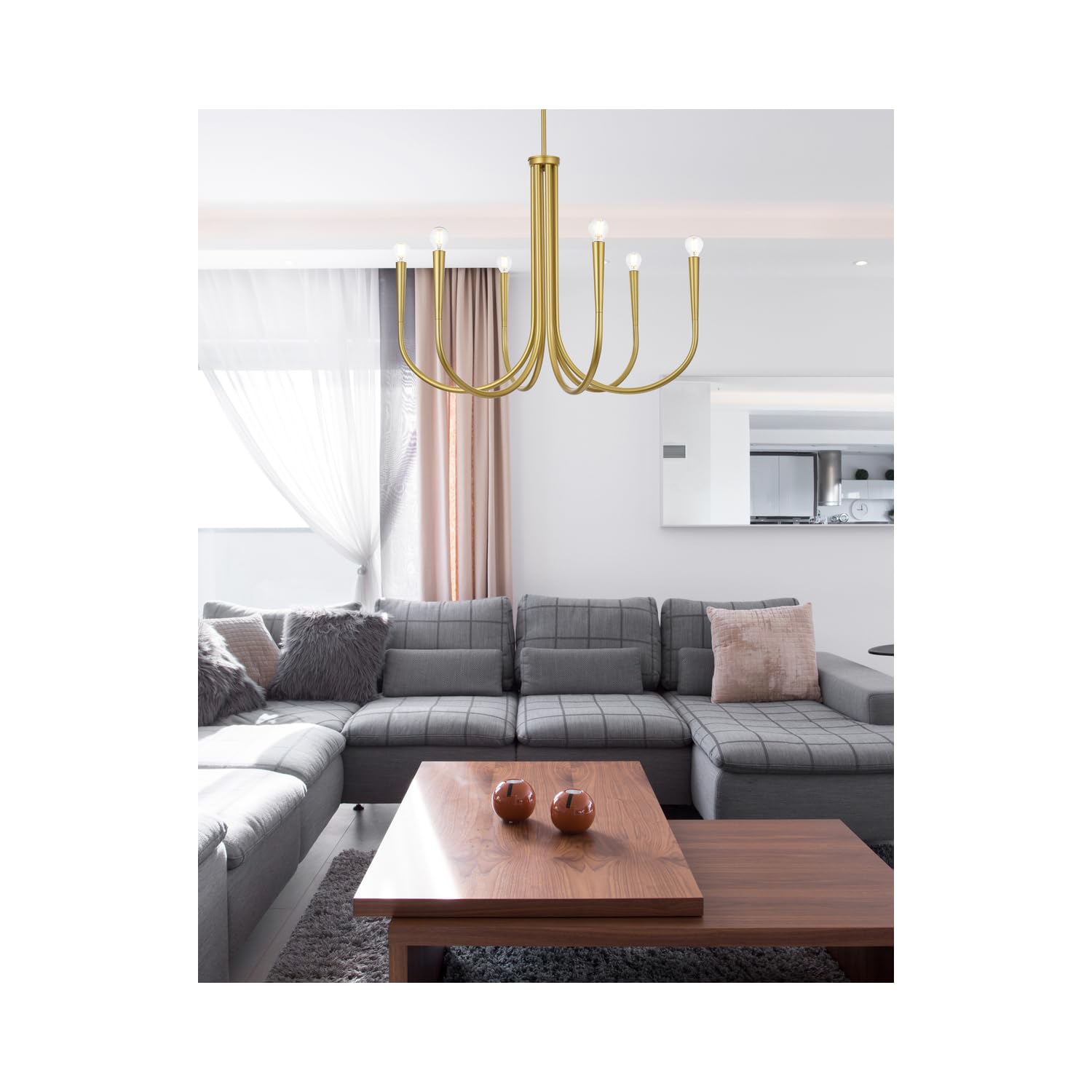 Open Box - Elegant Lighting LD722D30BR - Chandeliers Indoor Lighting
