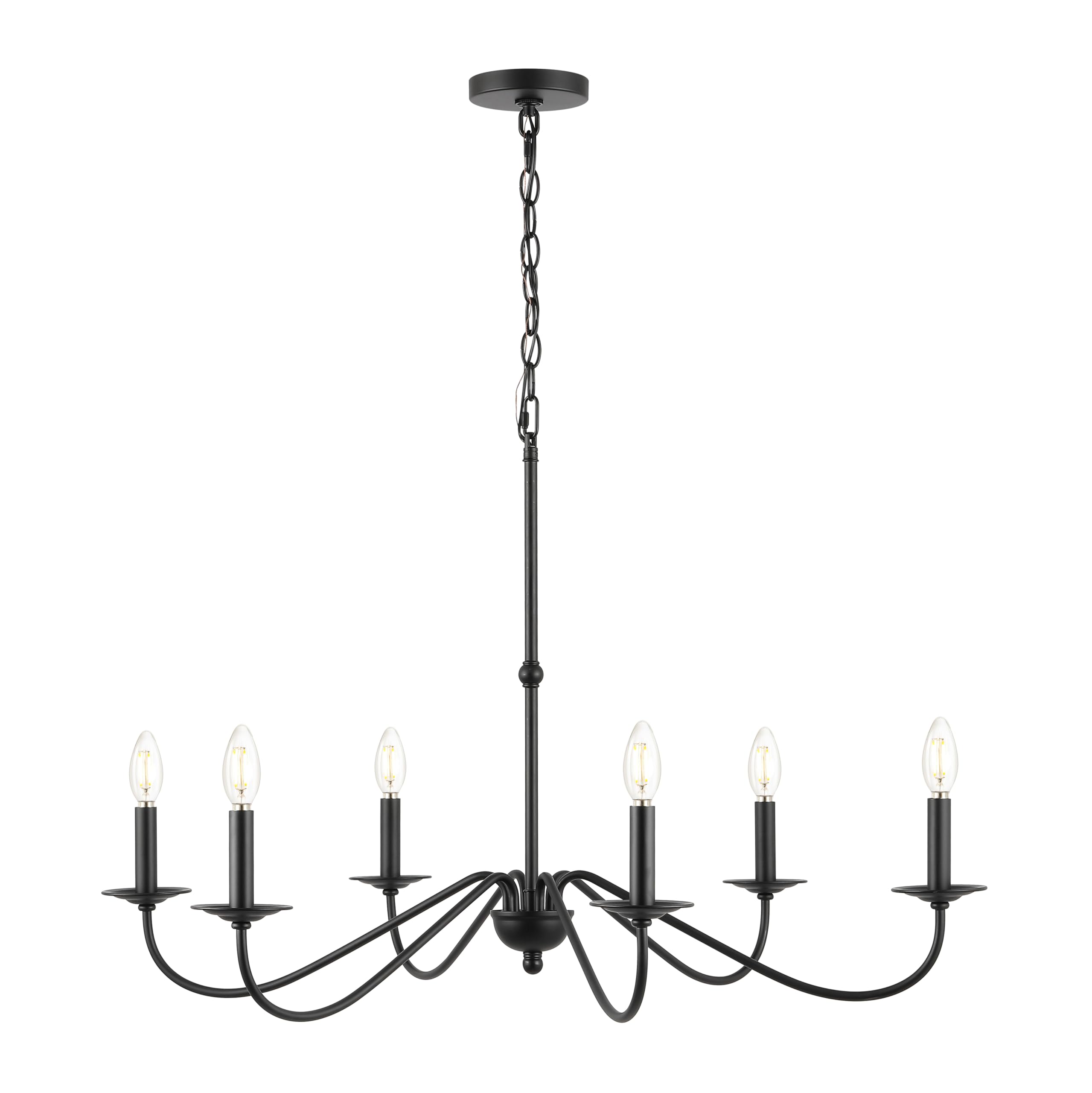 Open Box - JONATHAN Y Lighting JYL7559B - Chandeliers Indoor Lighting