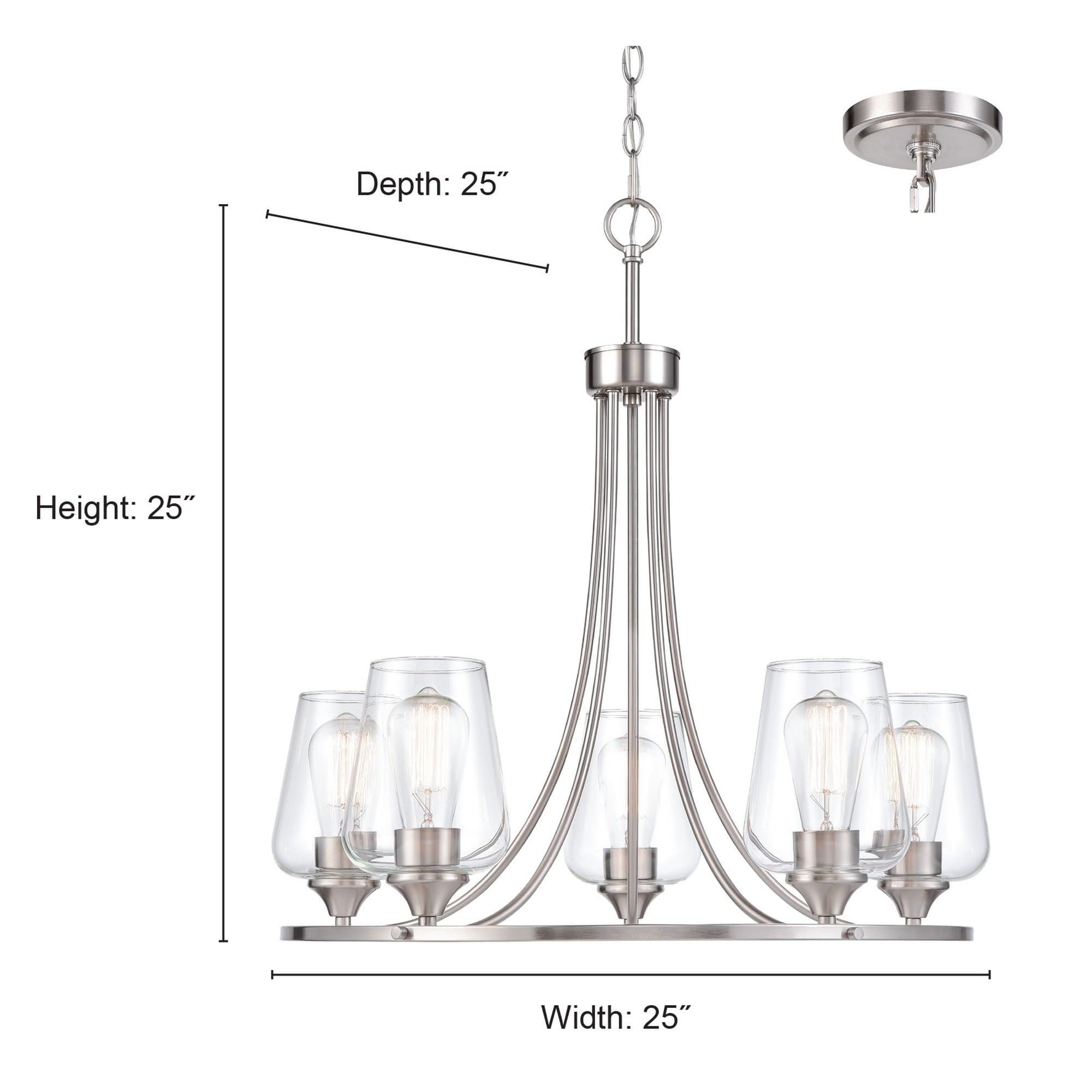 Open Box - Millennium Lighting 9725-MG - Chandeliers Indoor Lighting