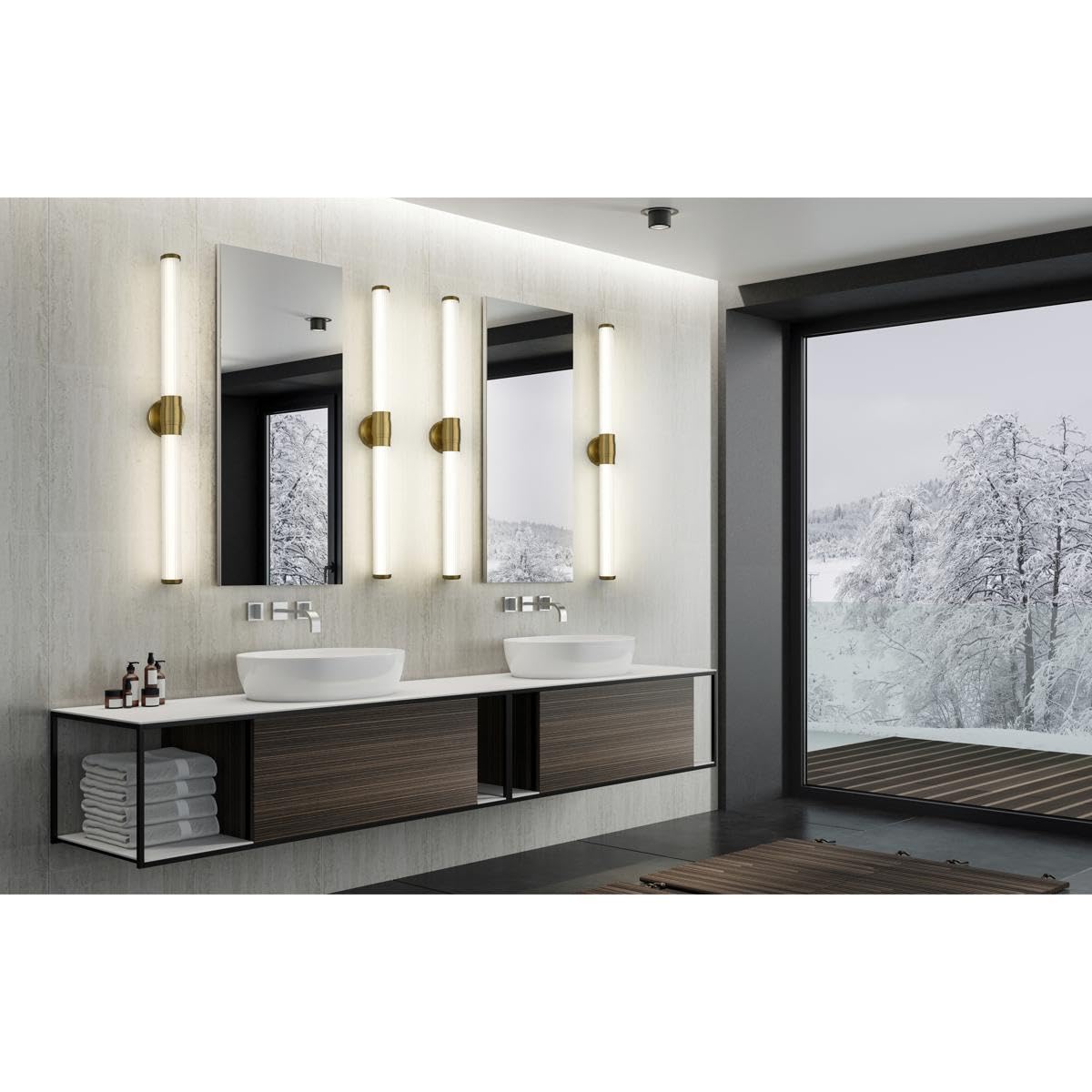 Open Box - Z-Lite 1020-40W-MGLD-LED - Bathroom Fixtures Indoor Lighting