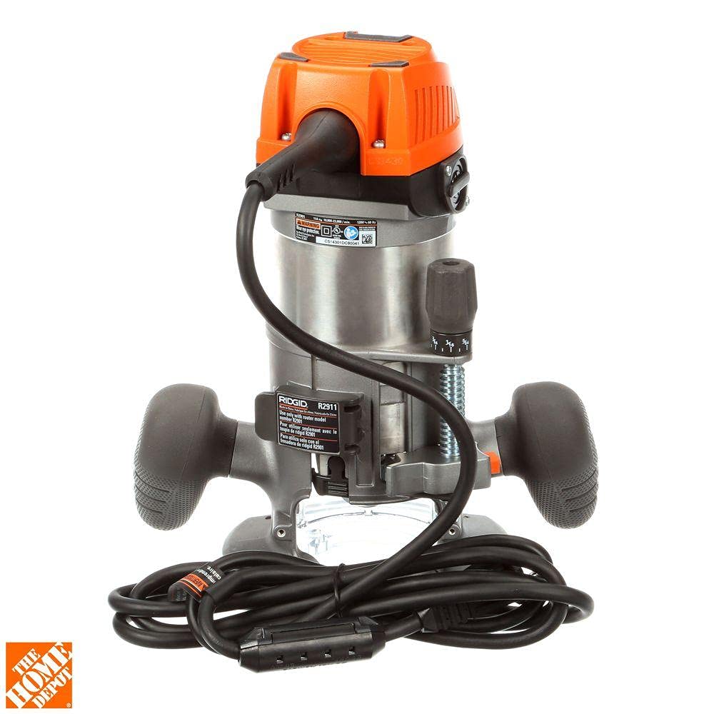 Open Box -  RIDGID R22002 2 HP 1/2 in. Corded Fixed Base Router RIDGIDBullseye Deals