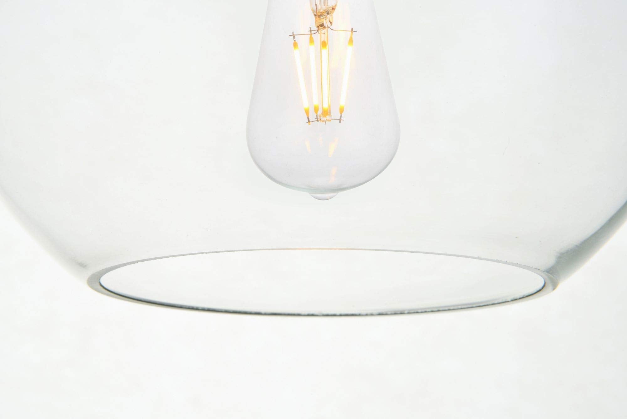 Open Box - Elegant Lighting LD2208BK - Pendants Indoor Lighting