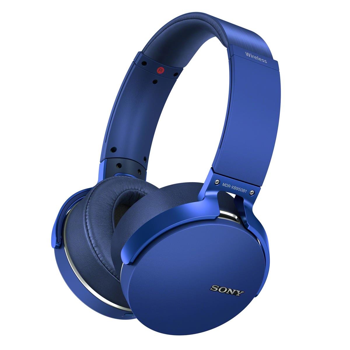 Certified Refurbished - Sony MDR-XB950B1 Extra Bass Bluetooth Wireless Over-Ear Headphones Blue