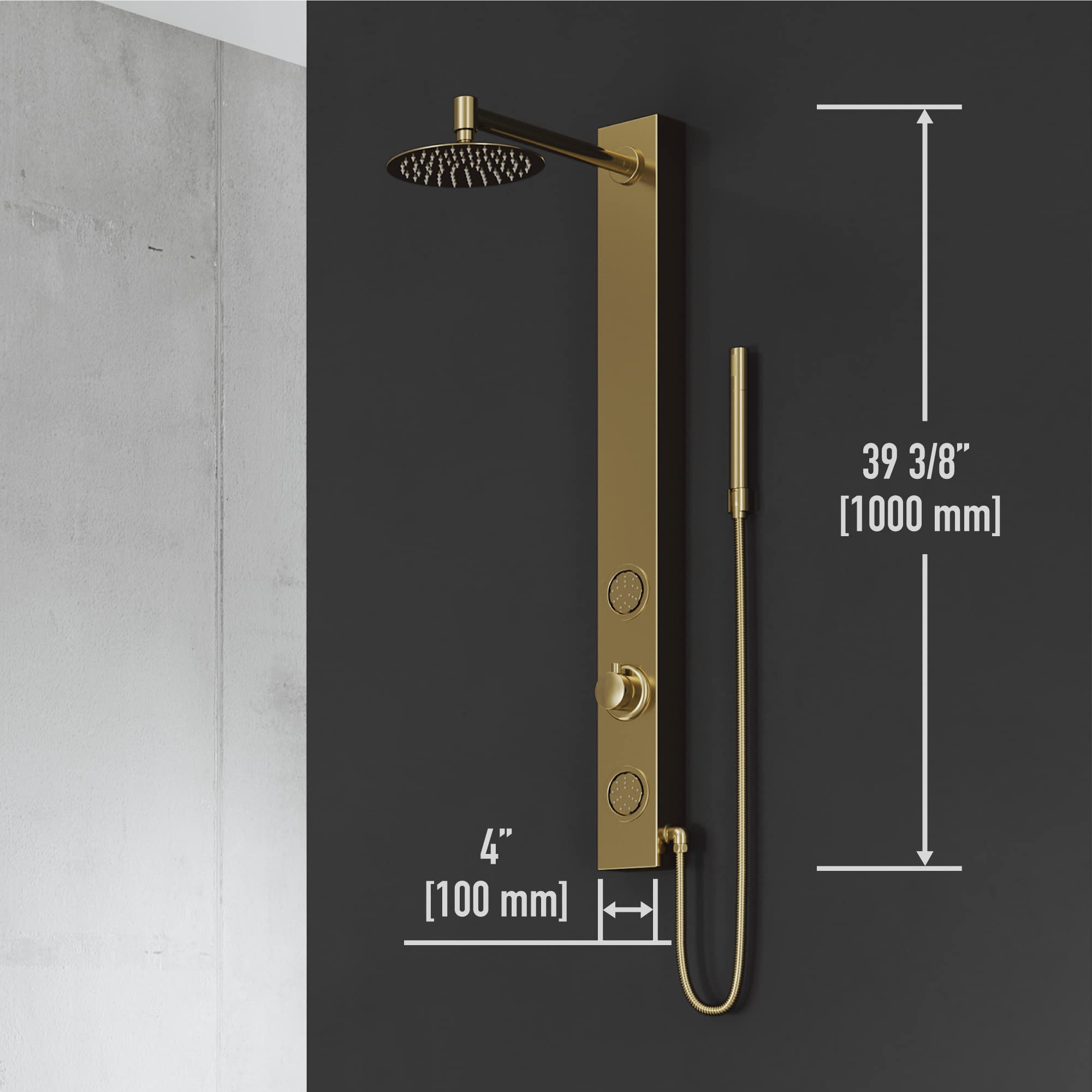 Open Box - Vigo VG08016MG - Showerpanel Showers