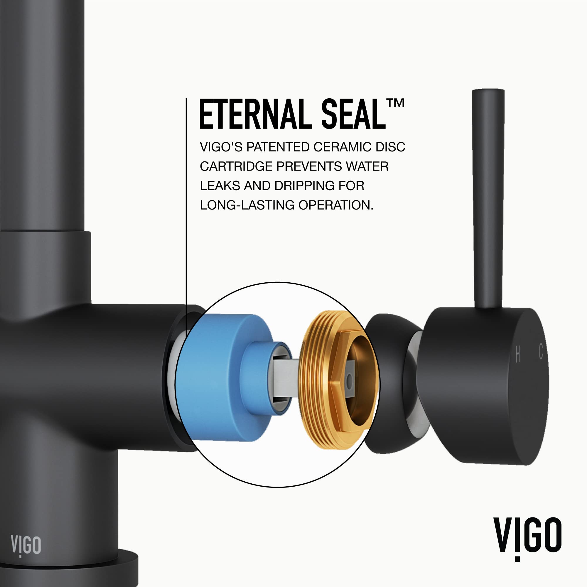 Open Box - Vigo VG02008MBS - Kitchen Faucet
