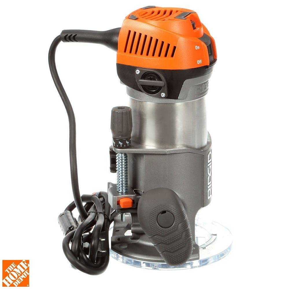 Open Box -  RIDGID R22002 2 HP 1/2 in. Corded Fixed Base Router RIDGIDBullseye Deals