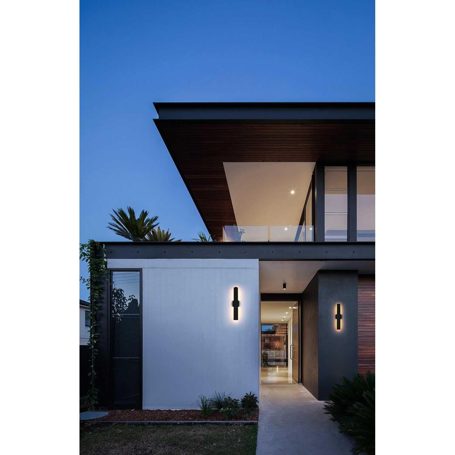 Open Box - Elegant Lighting OD505W24BK - Wall Sconces Outdoor Lighting
