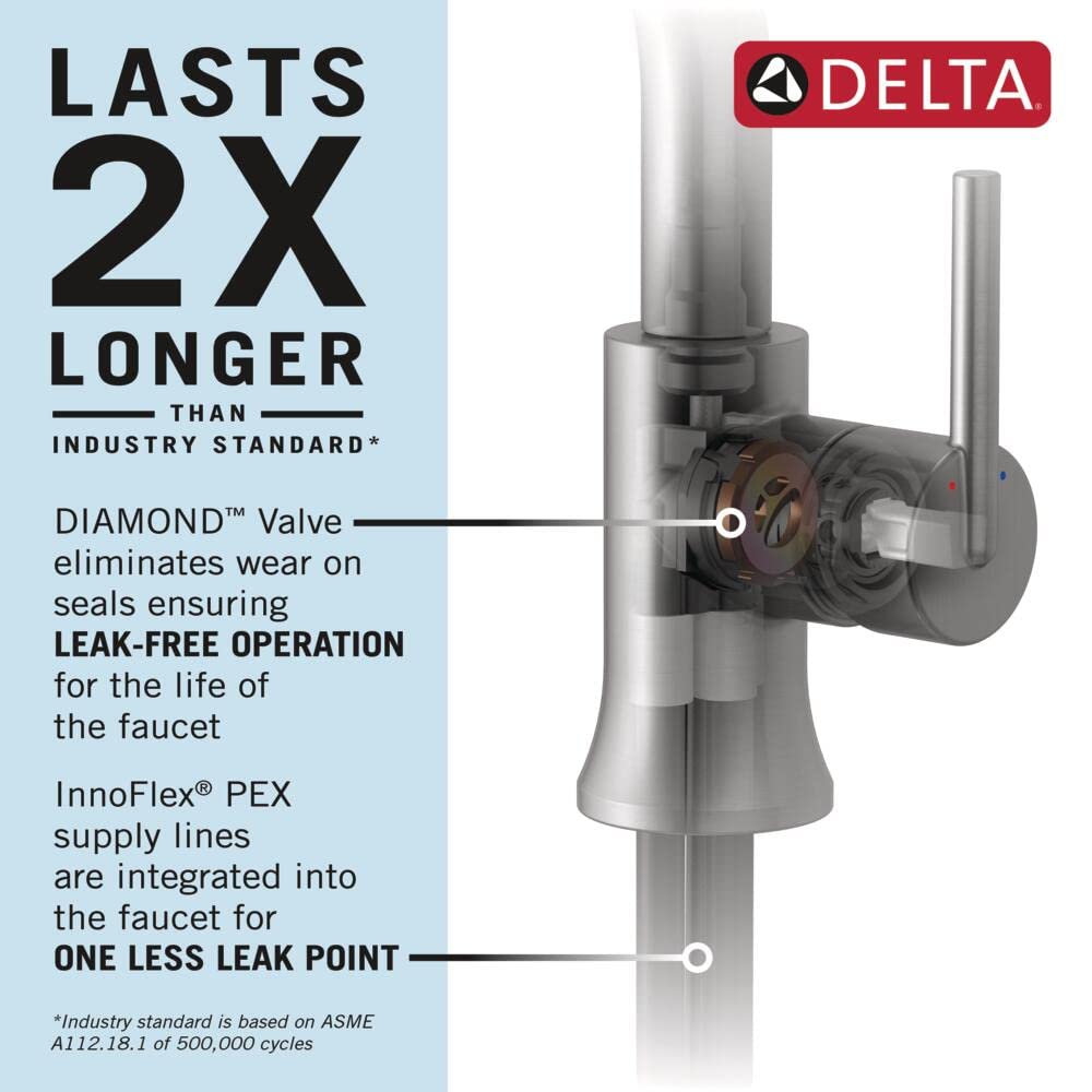 Open Box - Delta 536-MPU-DST - Bathroom Sink Faucets Faucet