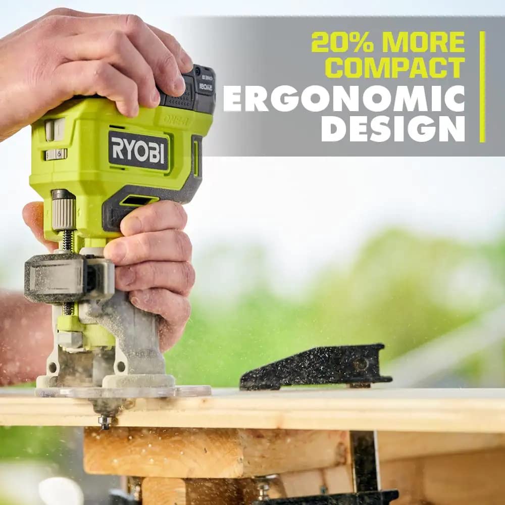 Open Box -  RYOBI ONE+ 18V Cordless Compact Fixed Base Router (Tool Only) RYOBIBullseye Deals