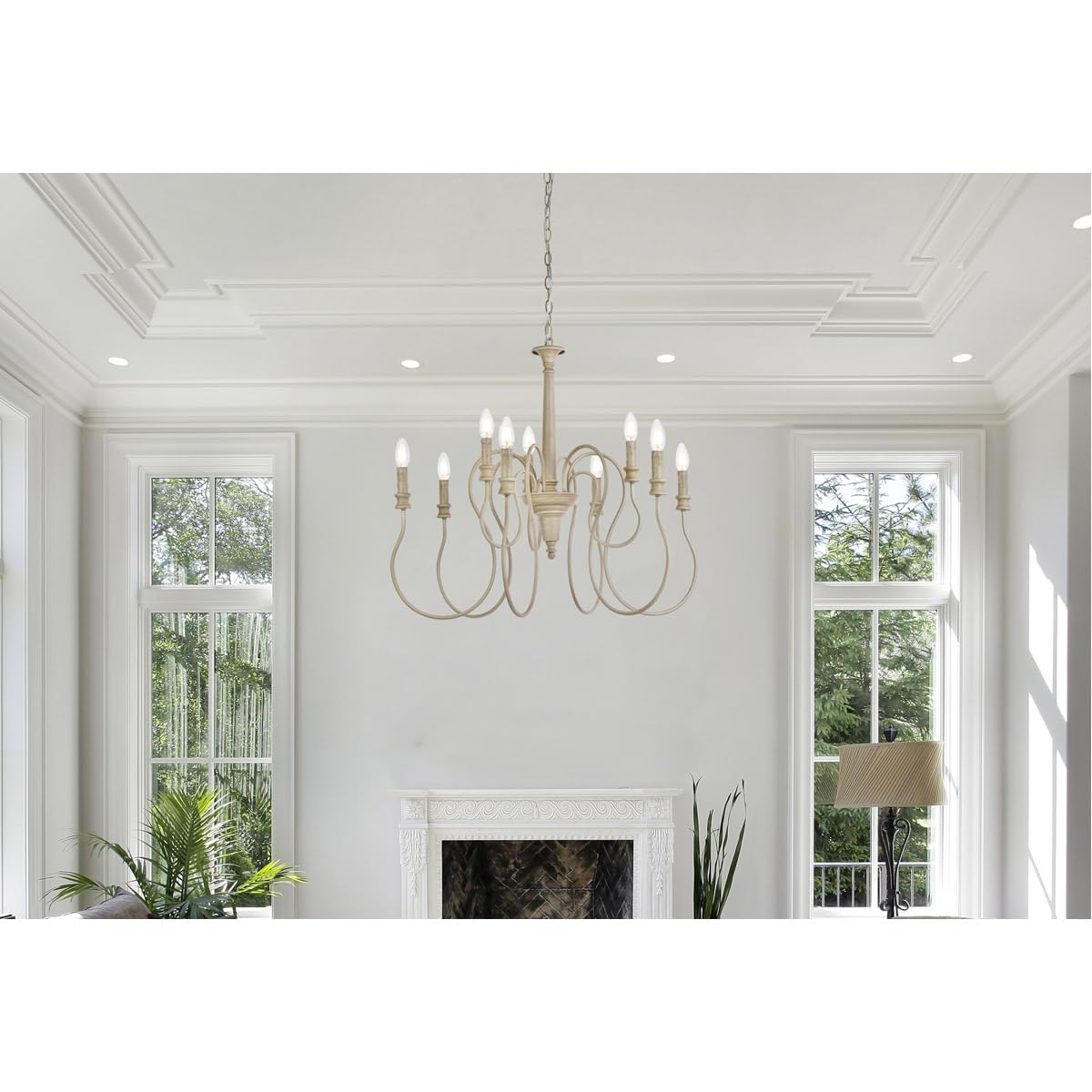Open Box - Elegant Lighting LD7045D30WD - Chandeliers Indoor Lighting